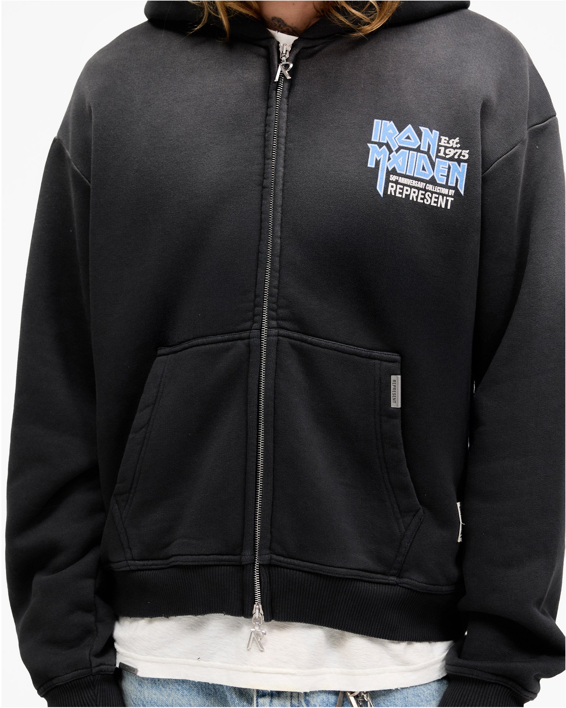 パーカー・フーディ REPRESENT \"IRON MAIDEN ANNIVERSARY\" HOODIE Represent X Iron Maiden Anniversary Zip up Hoodie | REPRESENT