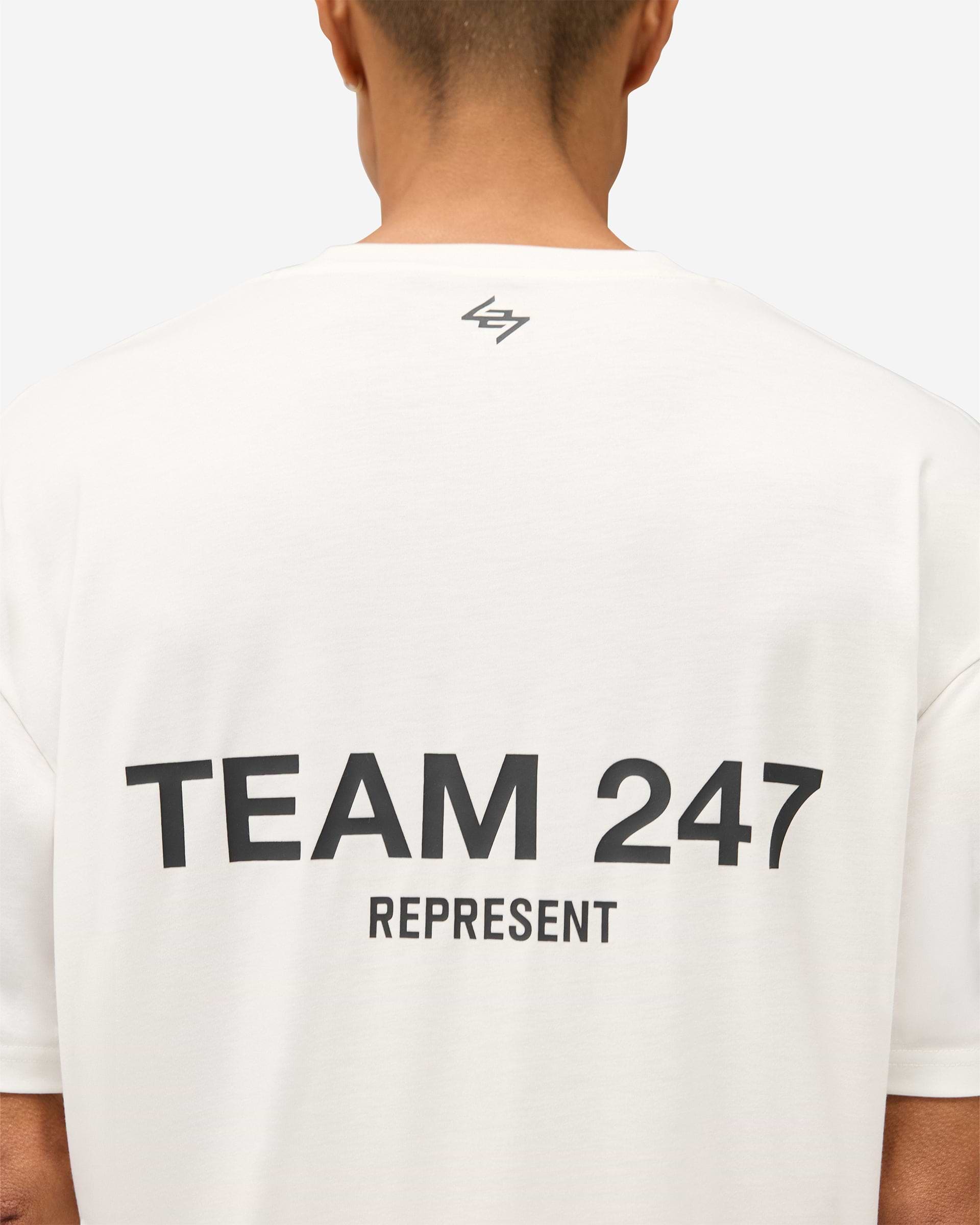 Team 247 Oversized T-Shirt - Flat White | REPRESENT