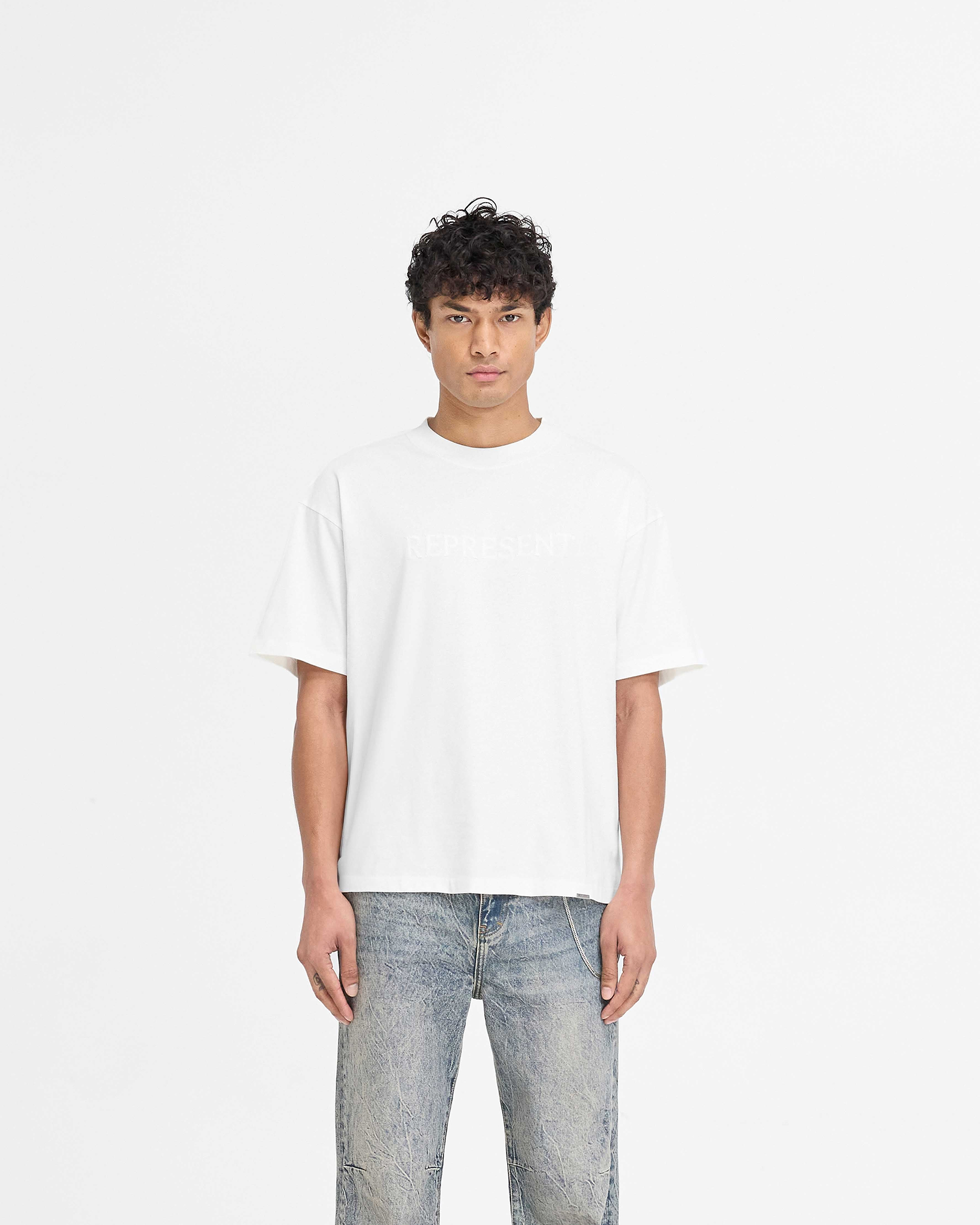 Serif Logo T-Shirt - Flat White