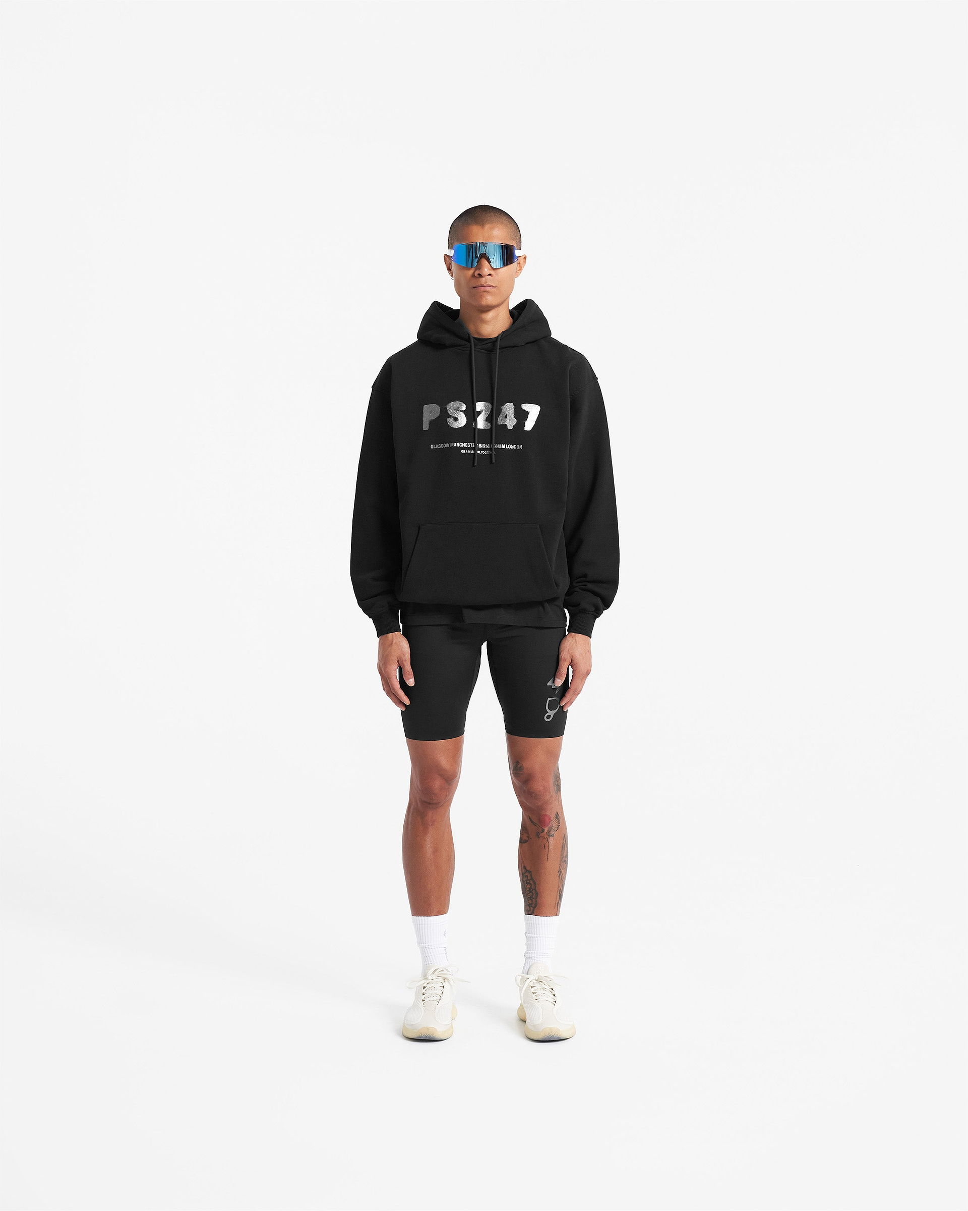 247 X Puresport Oversized Hoodie - Black