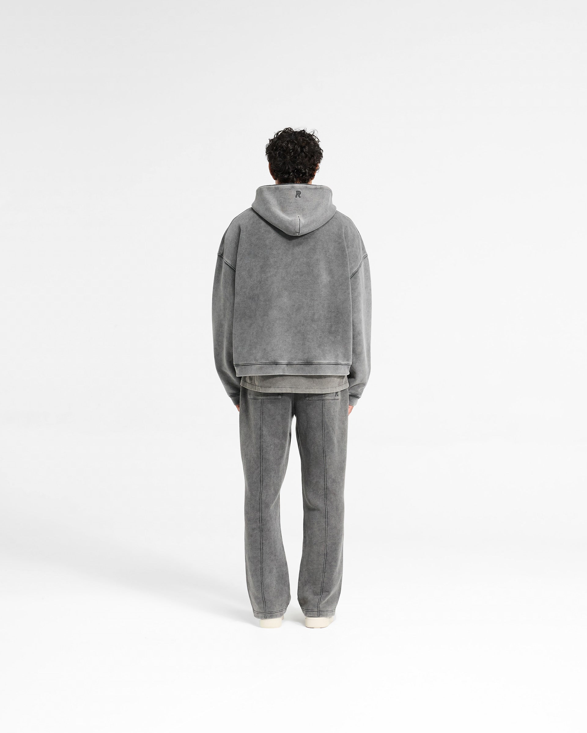 Initial Boxy Hoodie - Vintage Grey