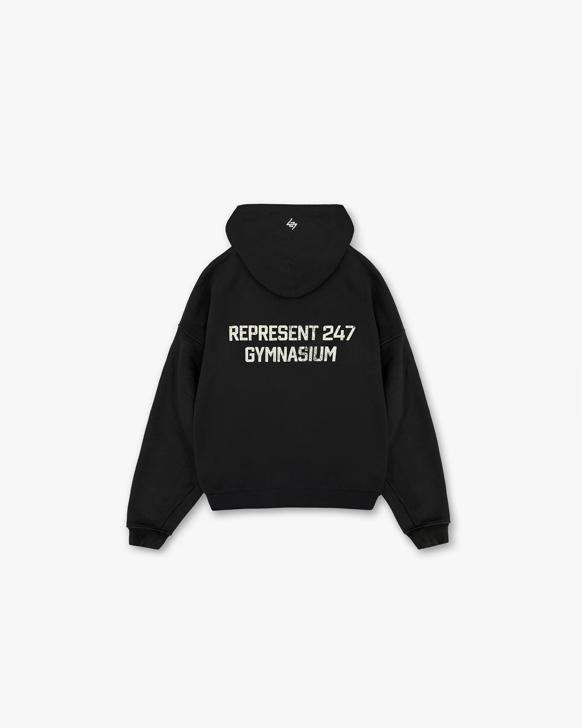 247 Gymnasium Boxy Hoodie - Off Black