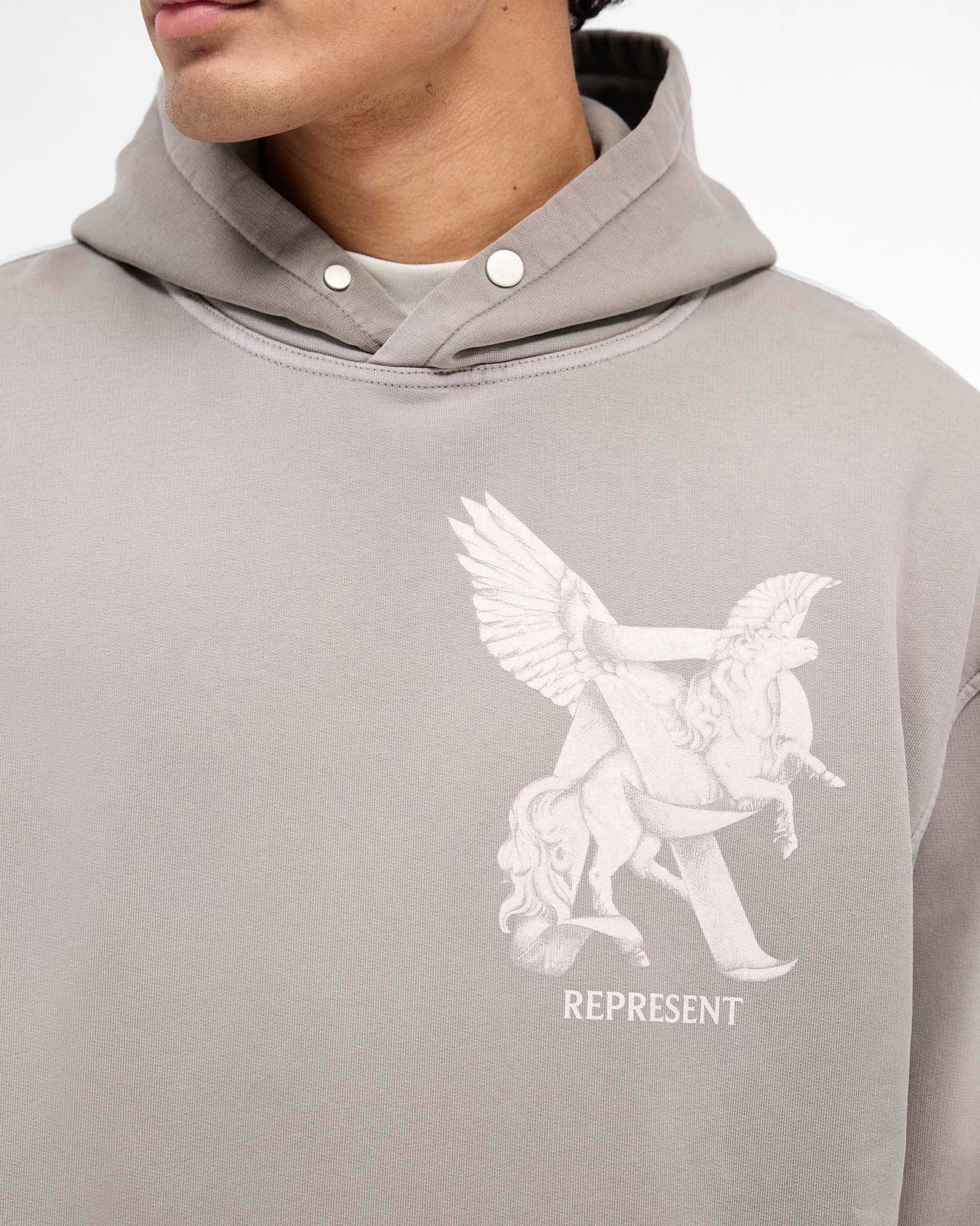 パーカー・フーディ REPRESENT ELEGANCE IN MOTION HOODIE IN COTTON JERSEY REPRESENT Men's Elegance in Motion Oversized Hoodie | Neiman