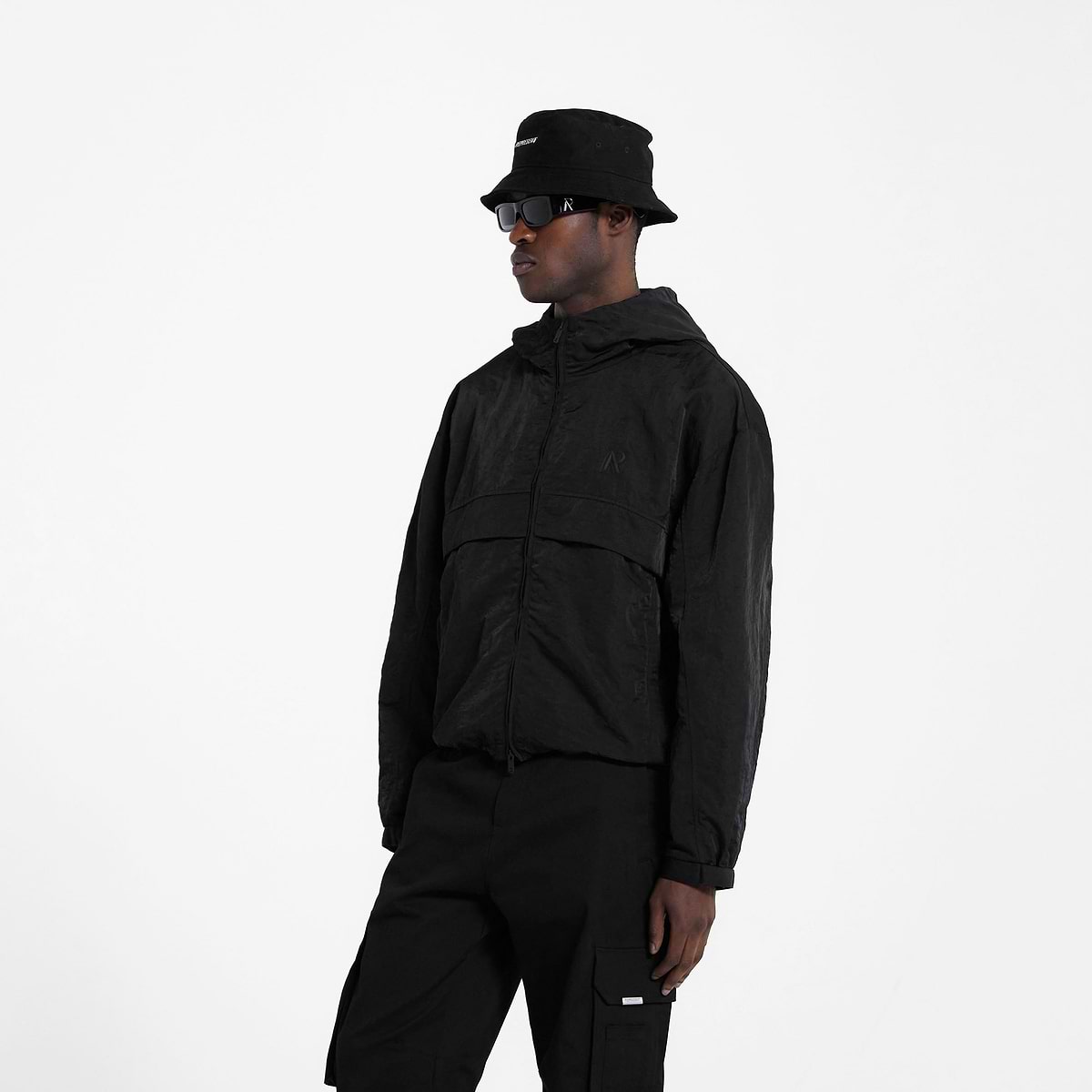 Black Hooded Track Jacket | REPRESENT CLO