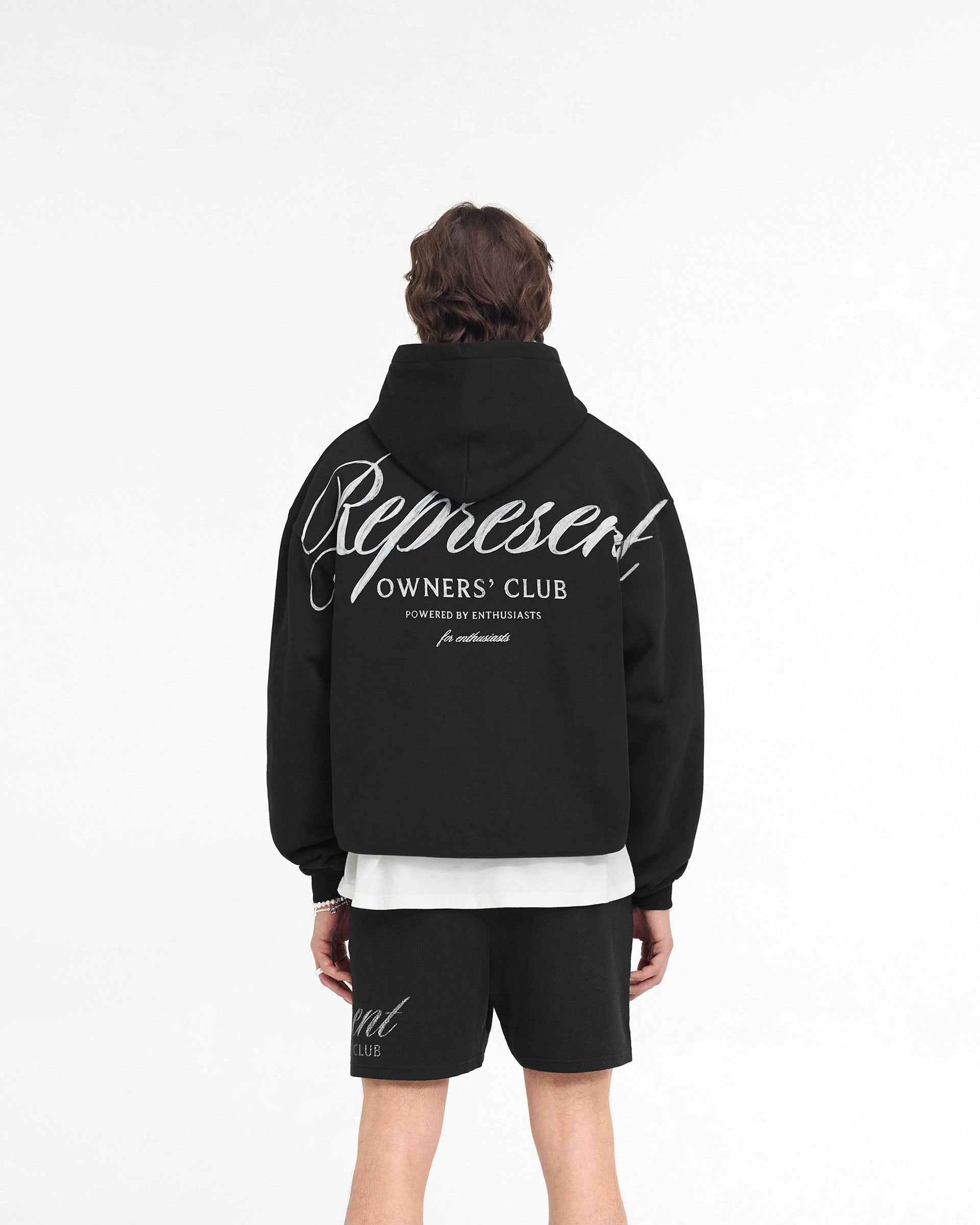 Represent Owners Club Script Hoodie - Black