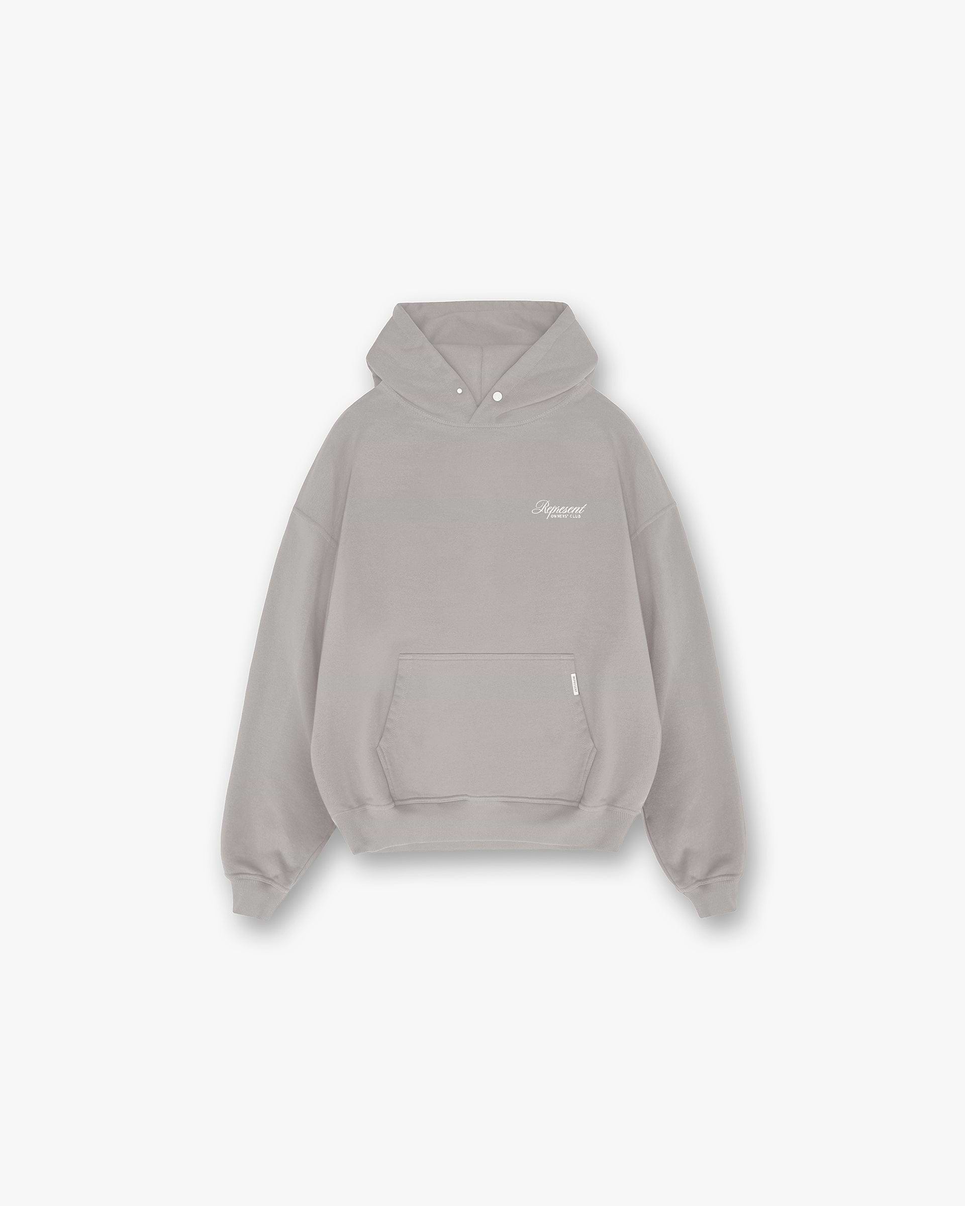 Represent Owners Club Script Hoodie Slate REPRESENT