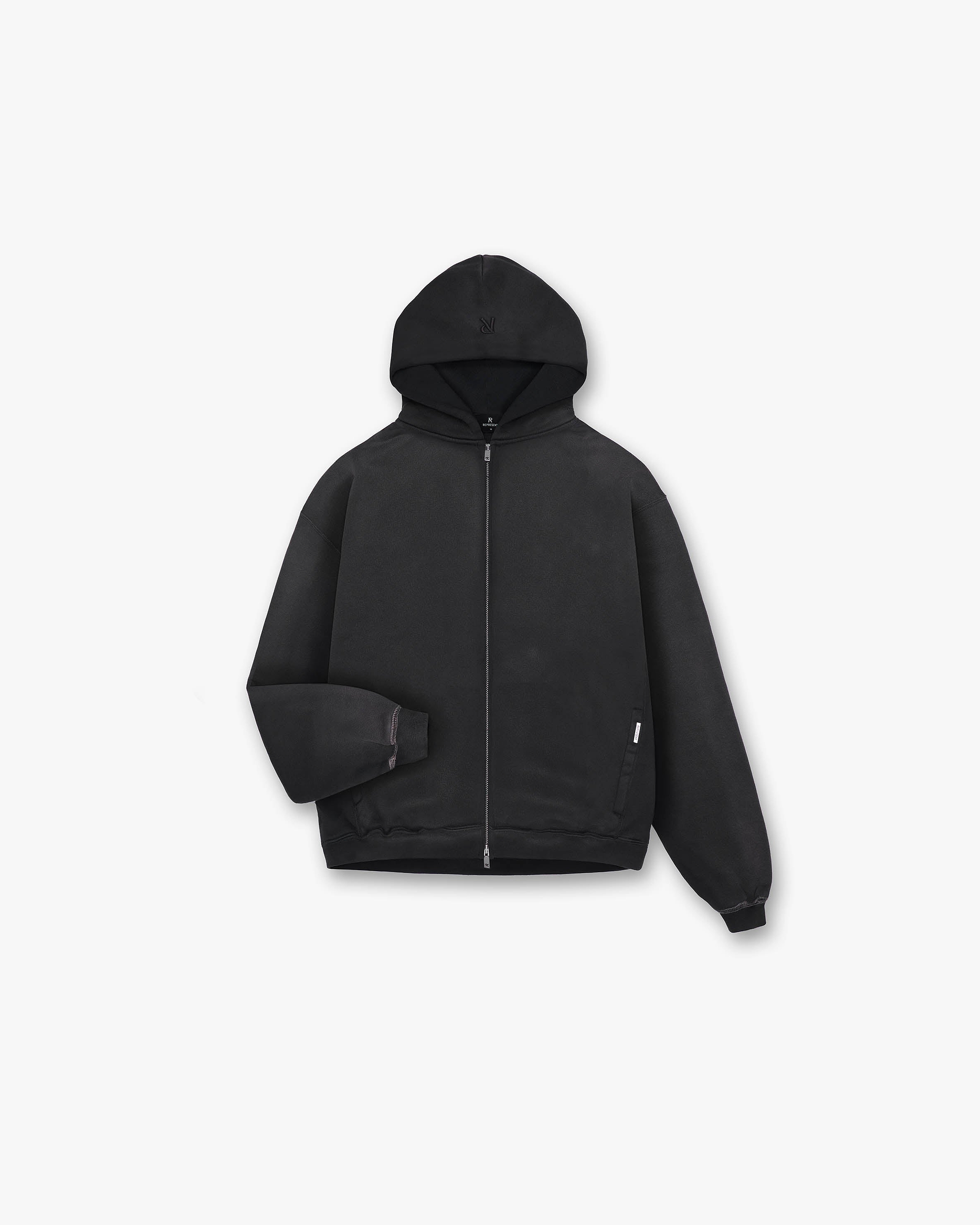 Buy Men's Black Hoodie with Minimalistic Charging Design