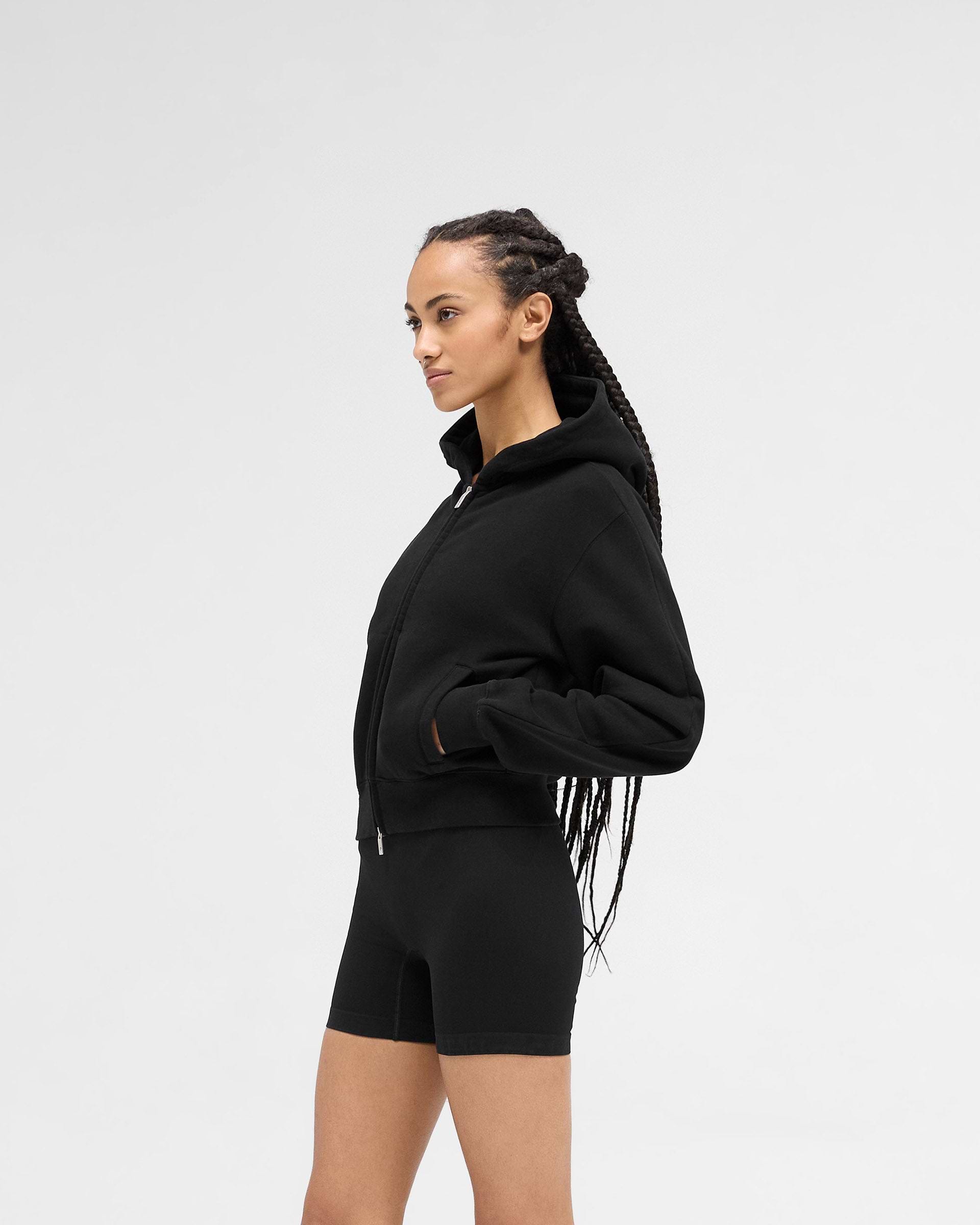 Owners Club Slim Zip Hoodie - Jet Black