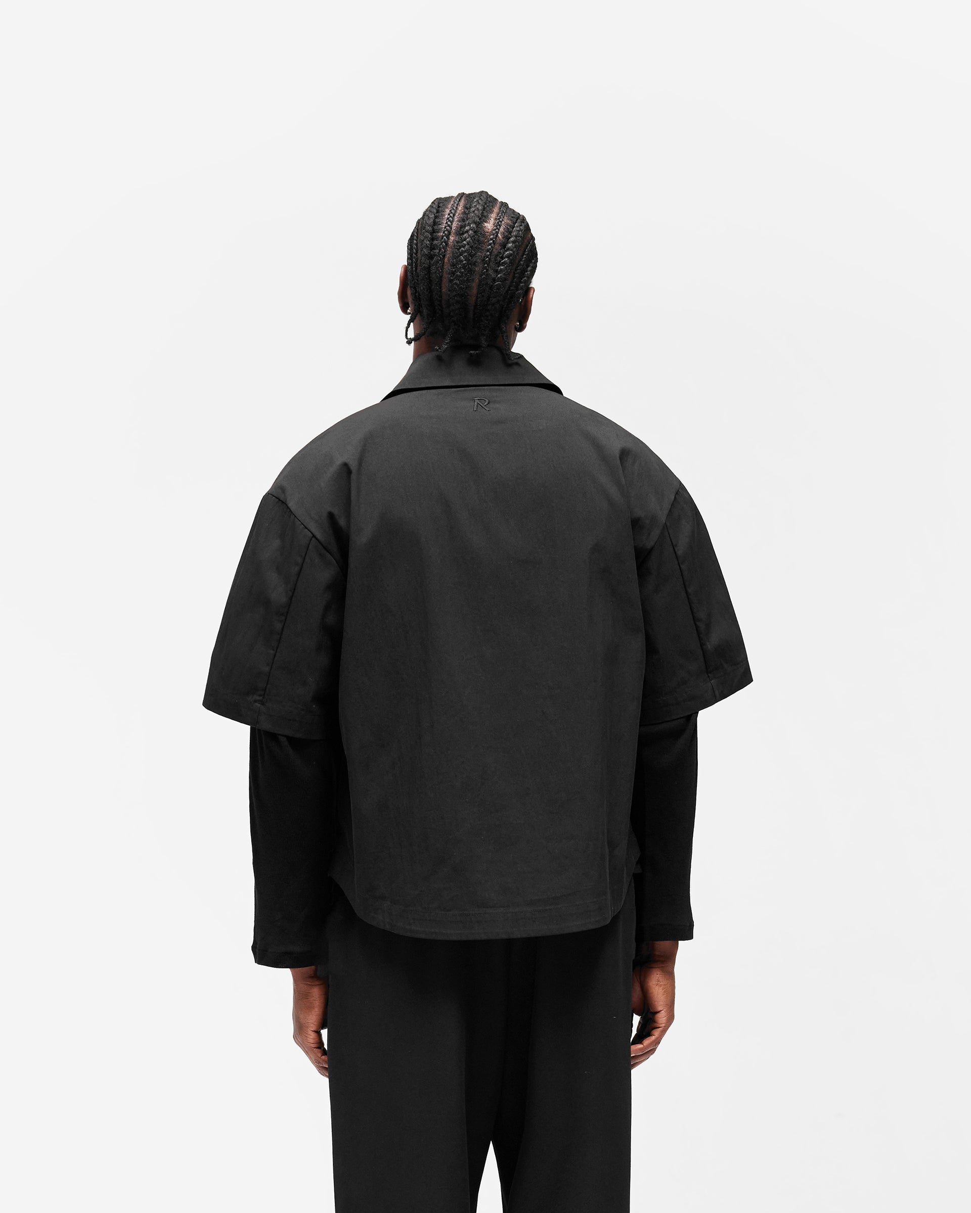 Initial Short Sleeve Shirt - Jet Black