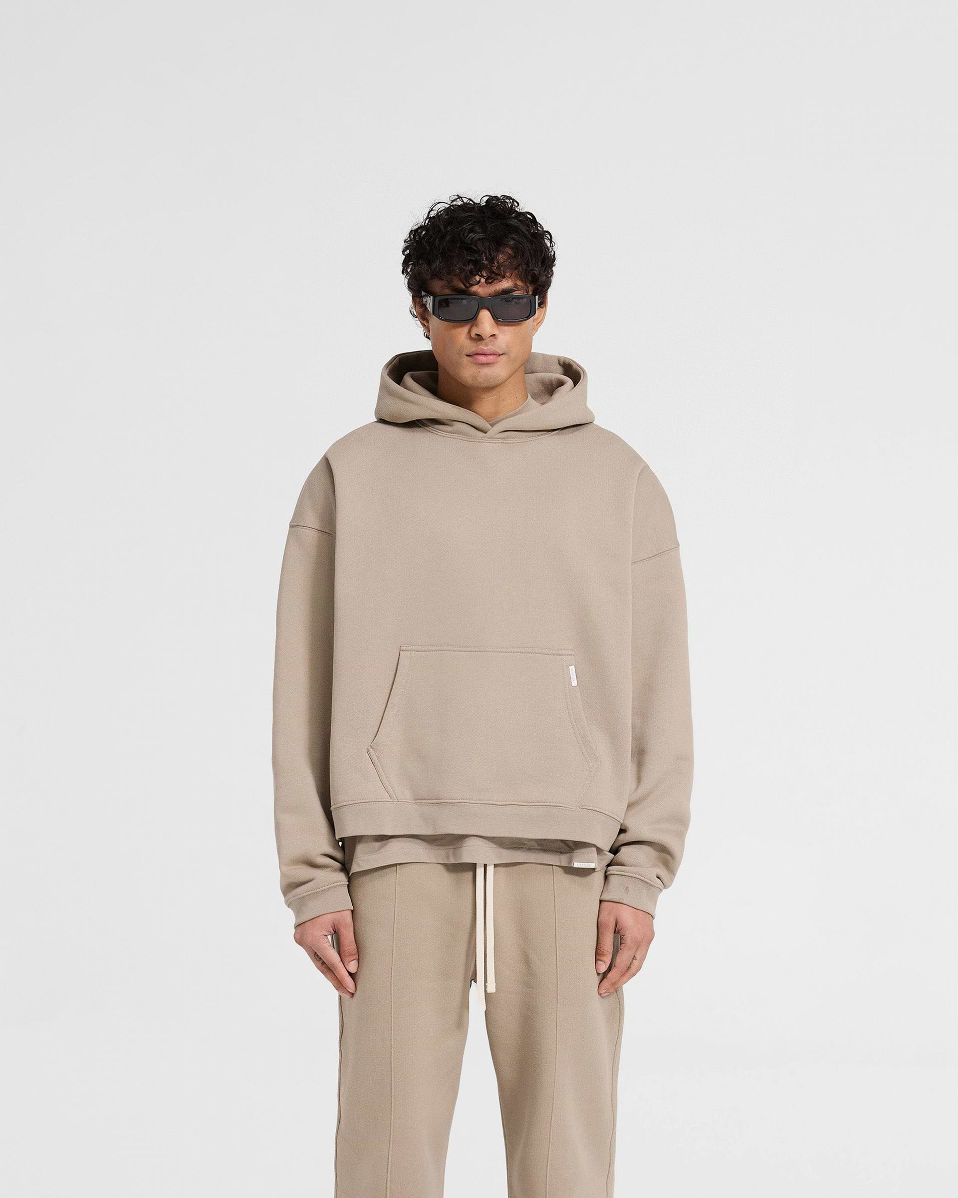 Initial Boxy Hoodie - Dune