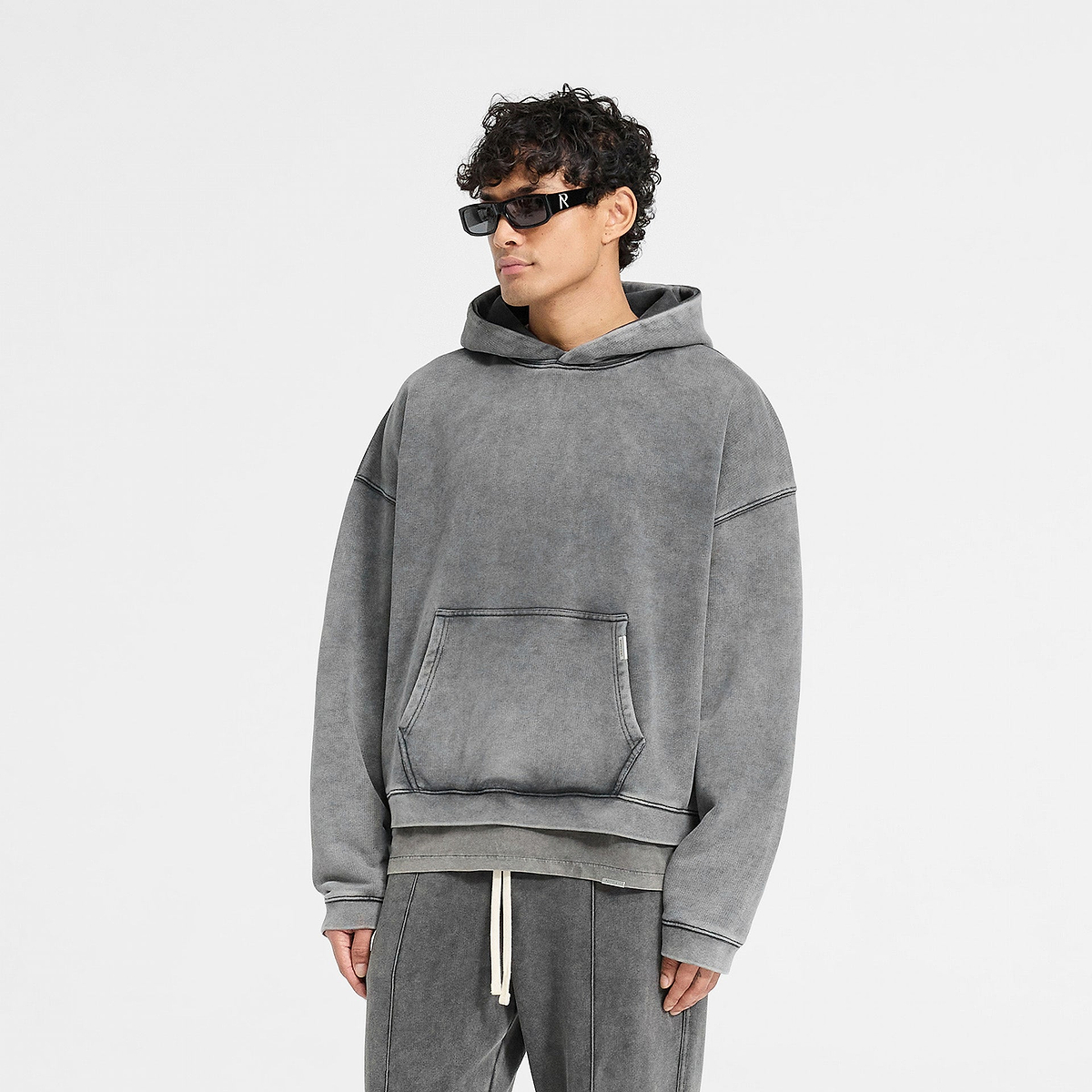 Initial Oversized Vintage Hoodie main image 1