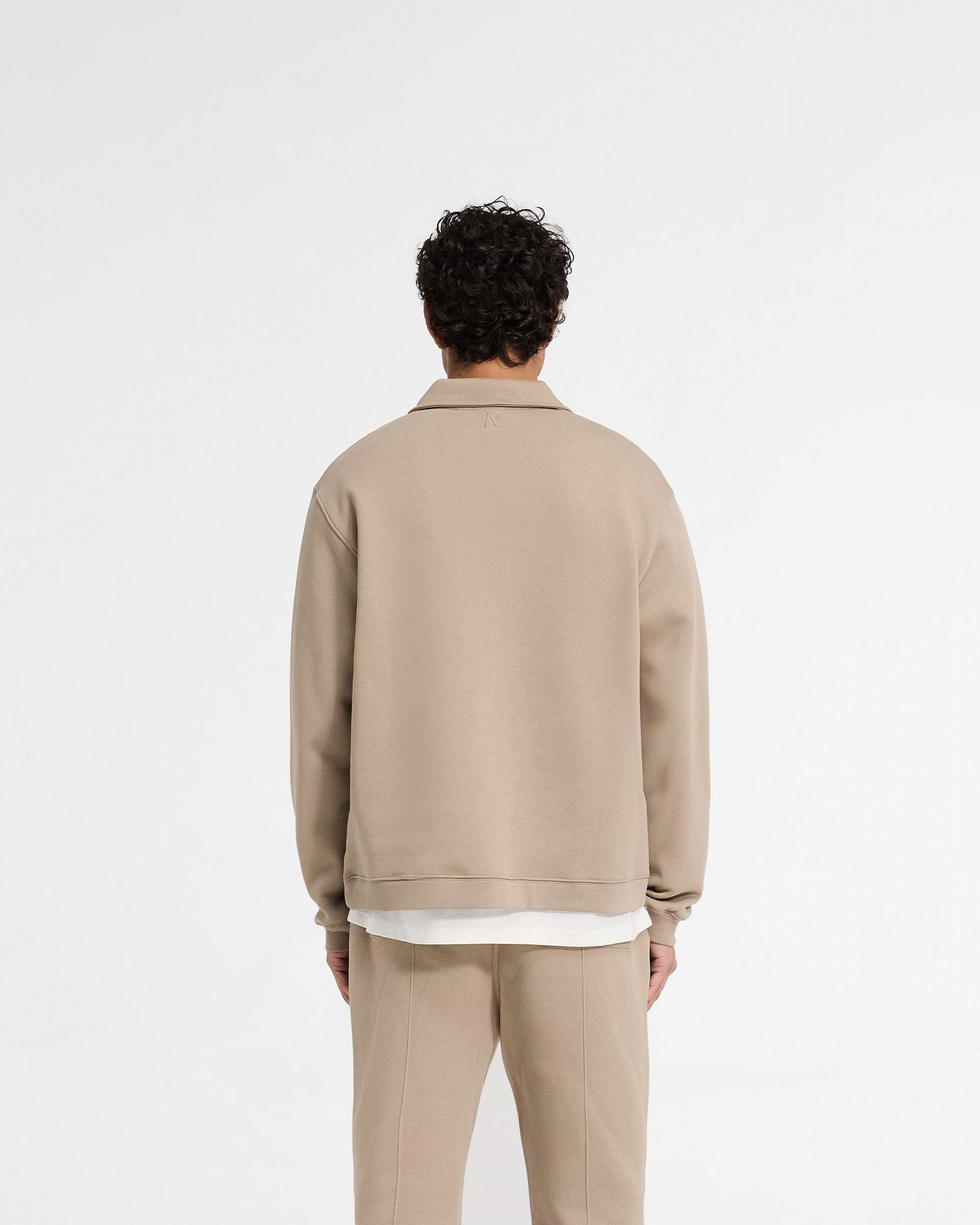 Initial Boxy Quarter Zip - Dune