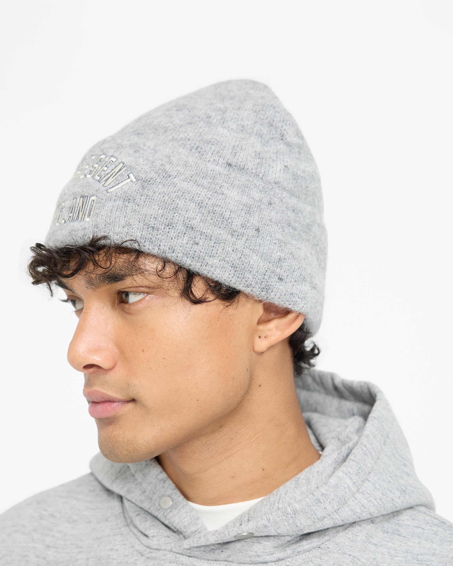 England Applique Beanie - Grey Marl