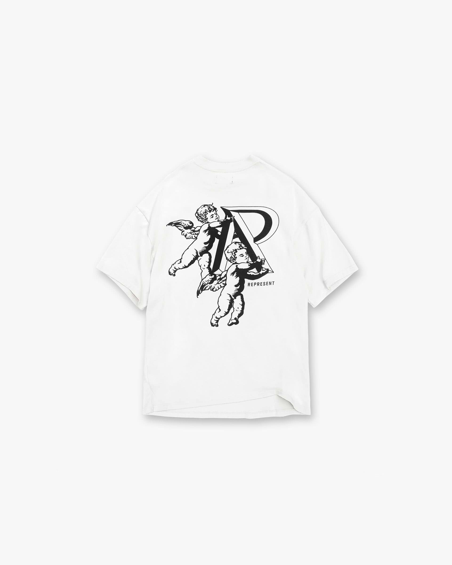 Cherub Initial T-Shirt - Flat White