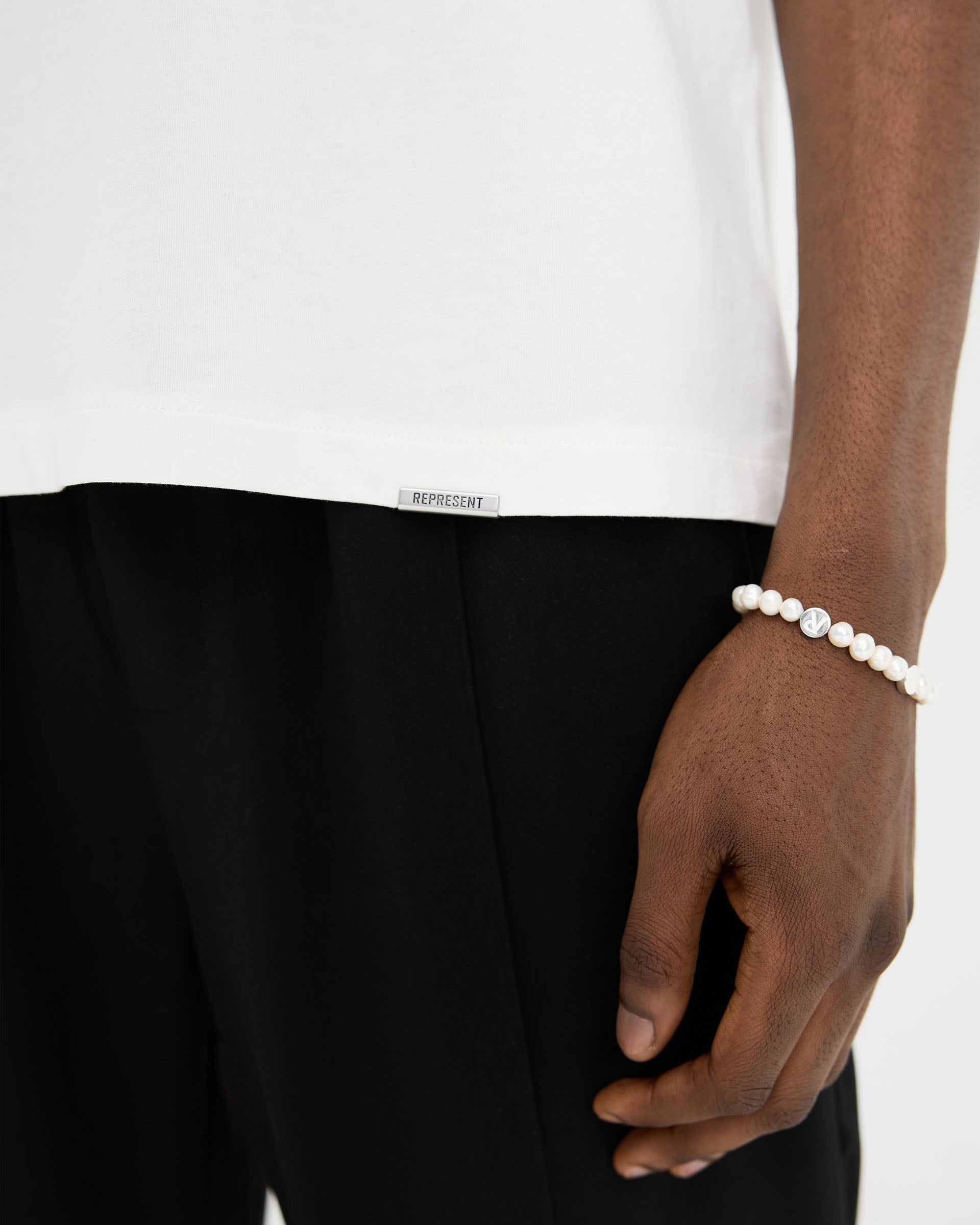 2 x Initial T-Shirt - Flat White