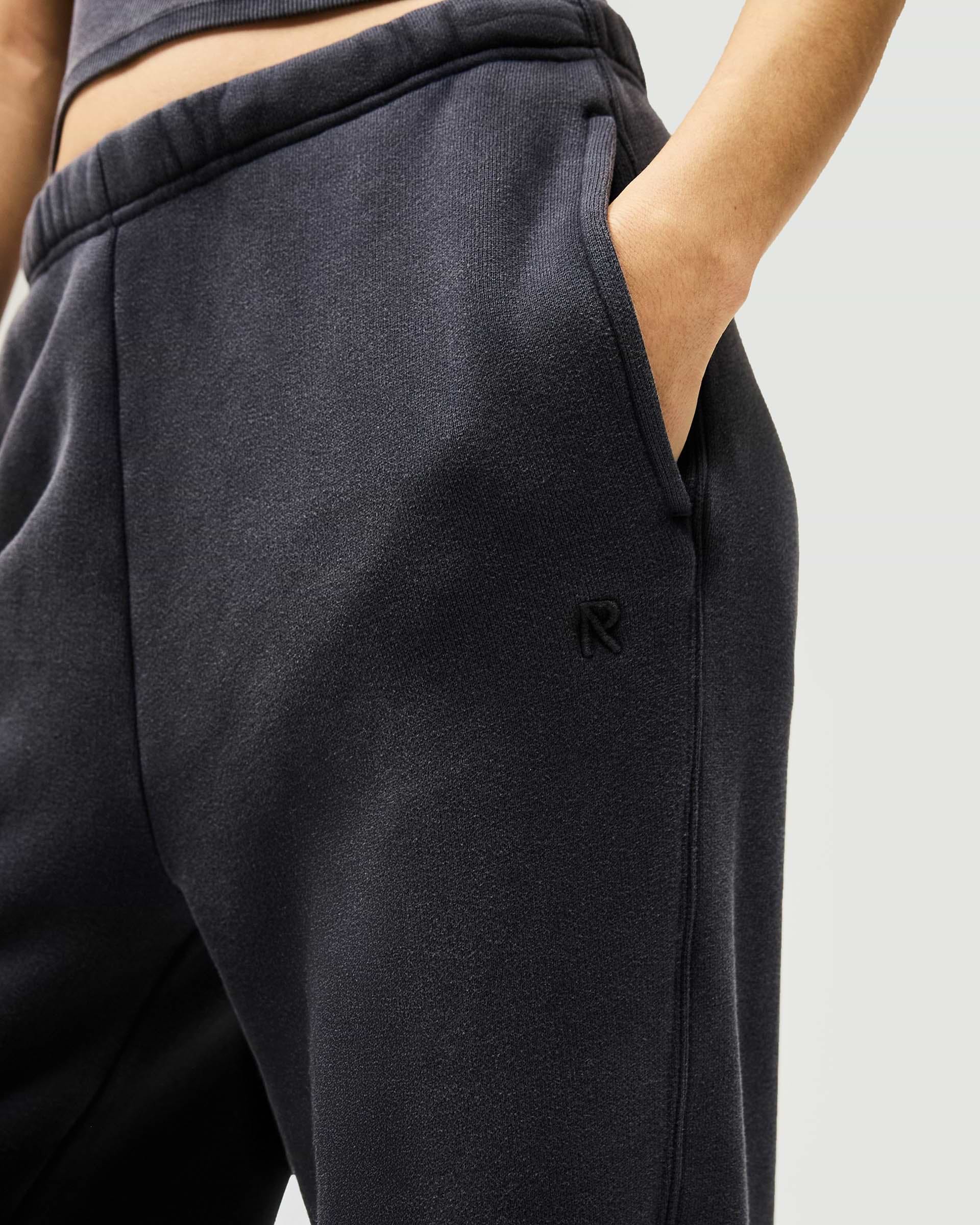 Initial Twisted Seam Jogger - Washed Black