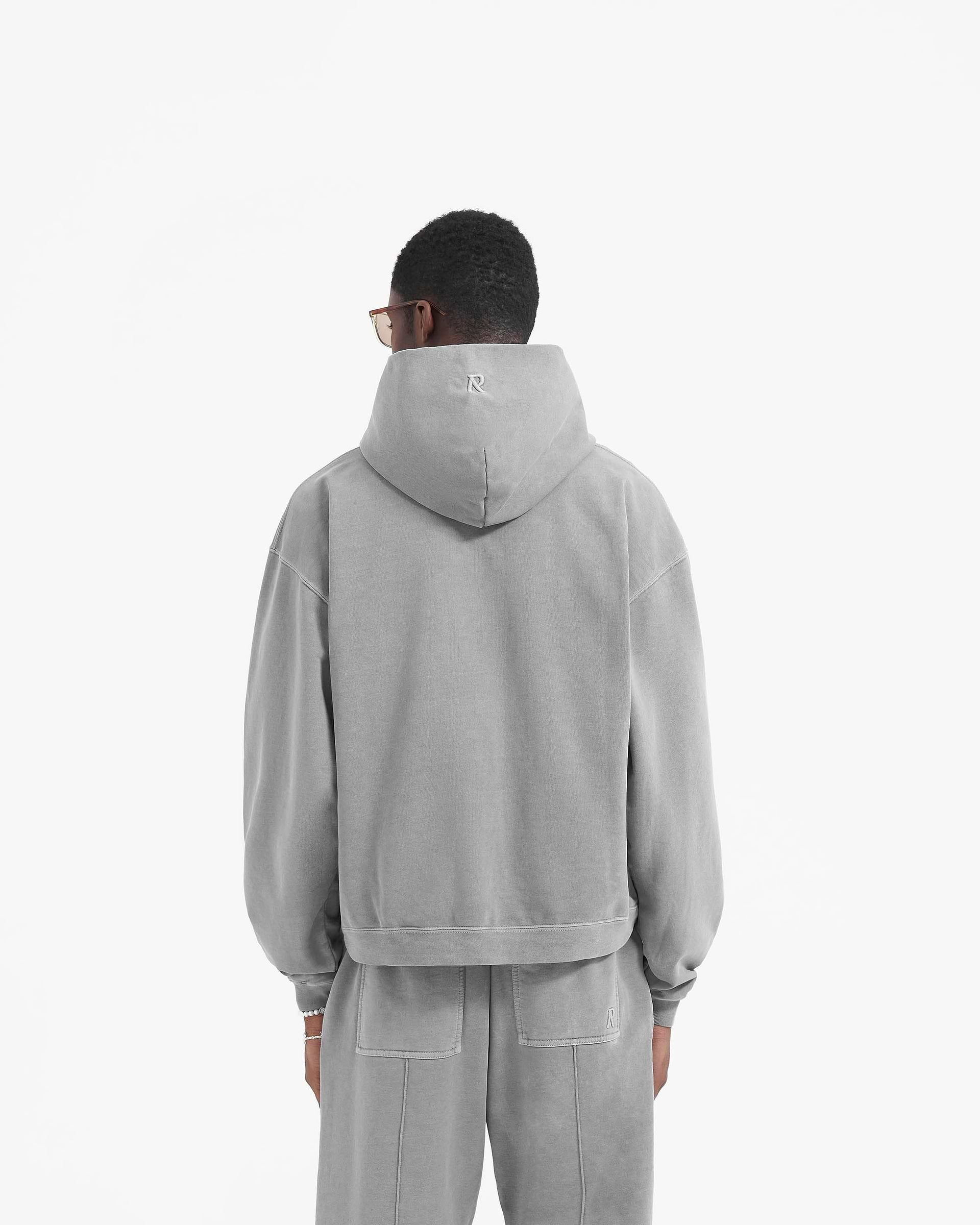 Initial Zip Hoodie - Ultimate Grey