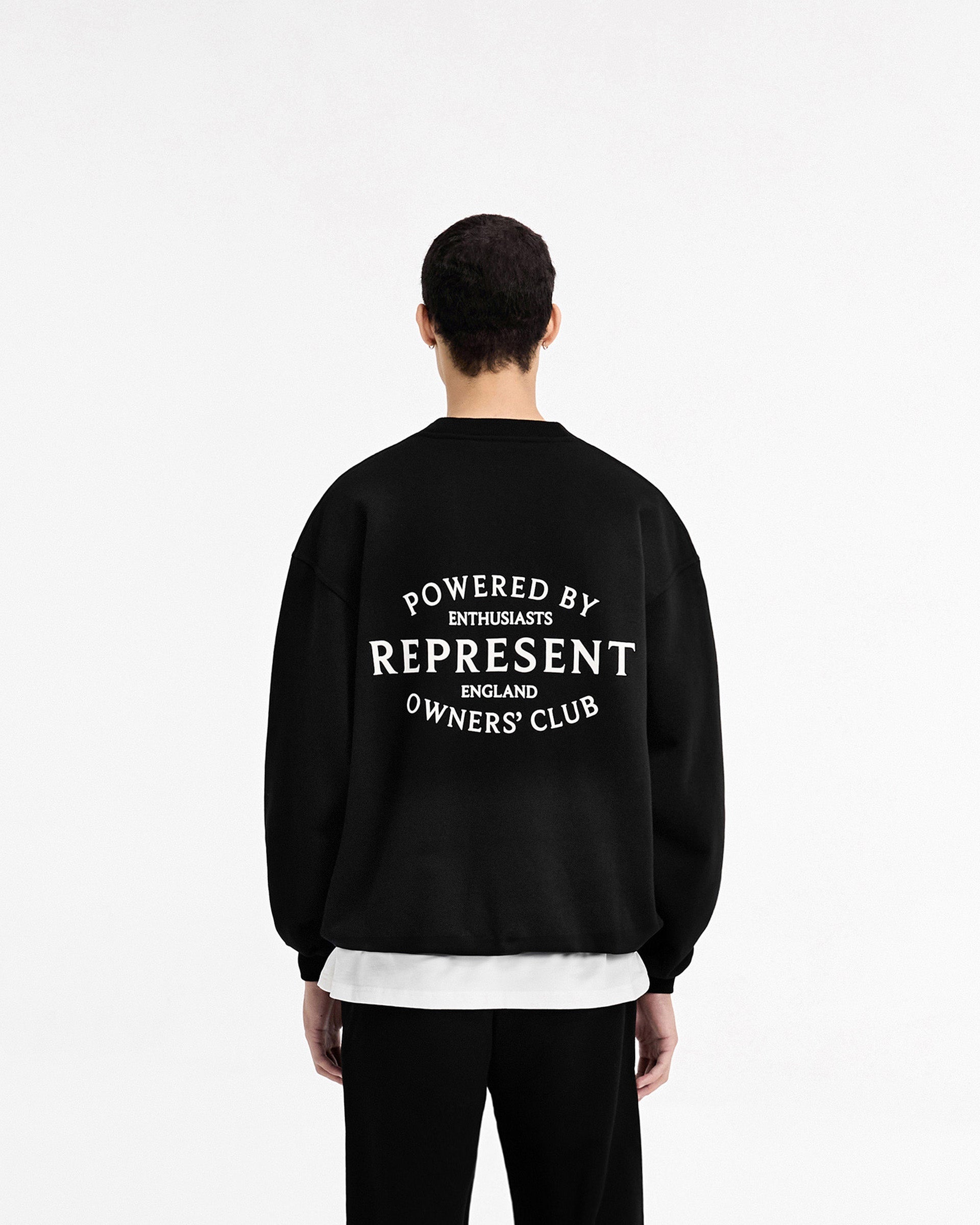 Represent Owners Club Stamp Sweater - Jet Black