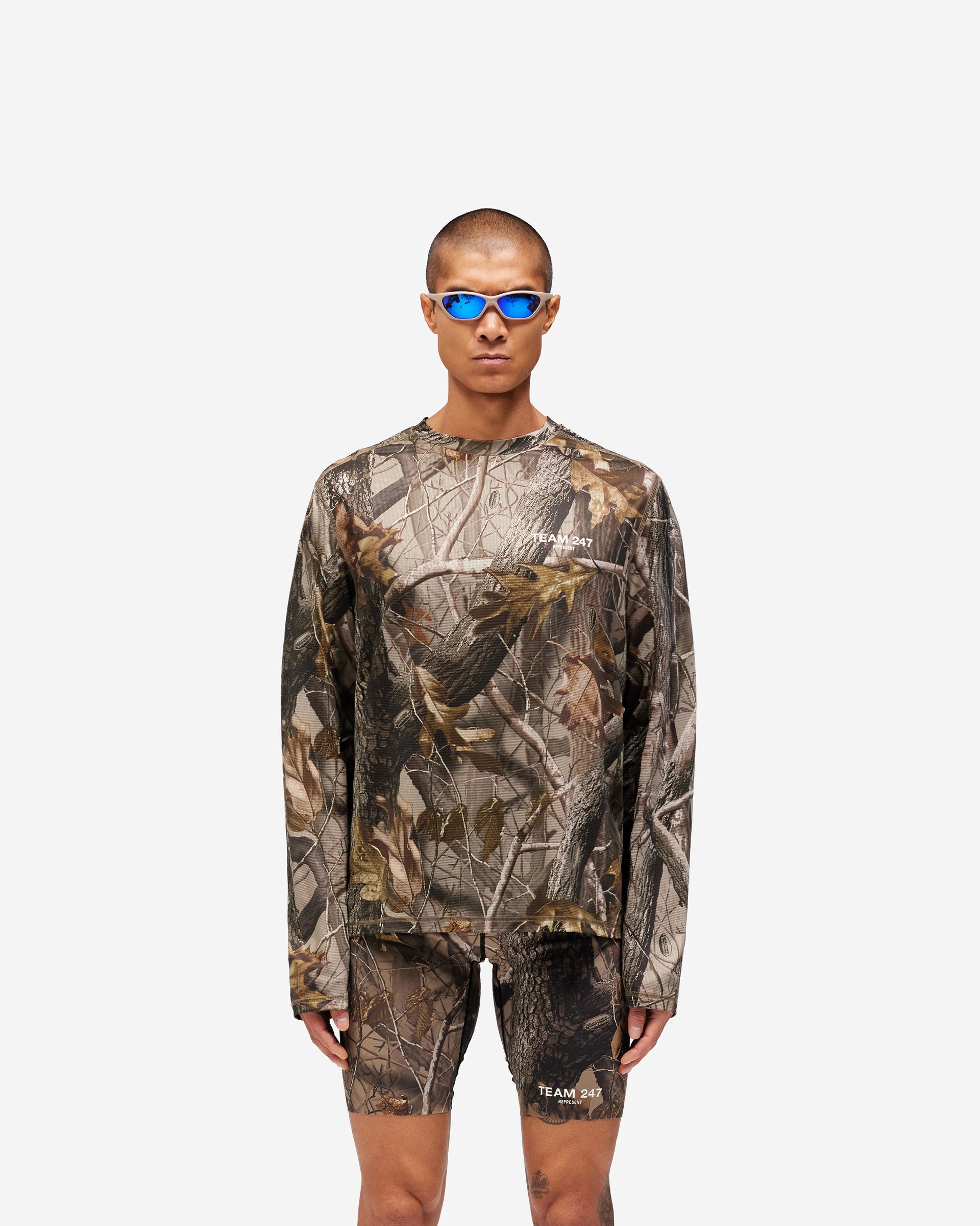トップス WOODBLOCK LS MESH RUGGER SHIRT REAL TREE The Block L/S Tee, Real Tree Camo