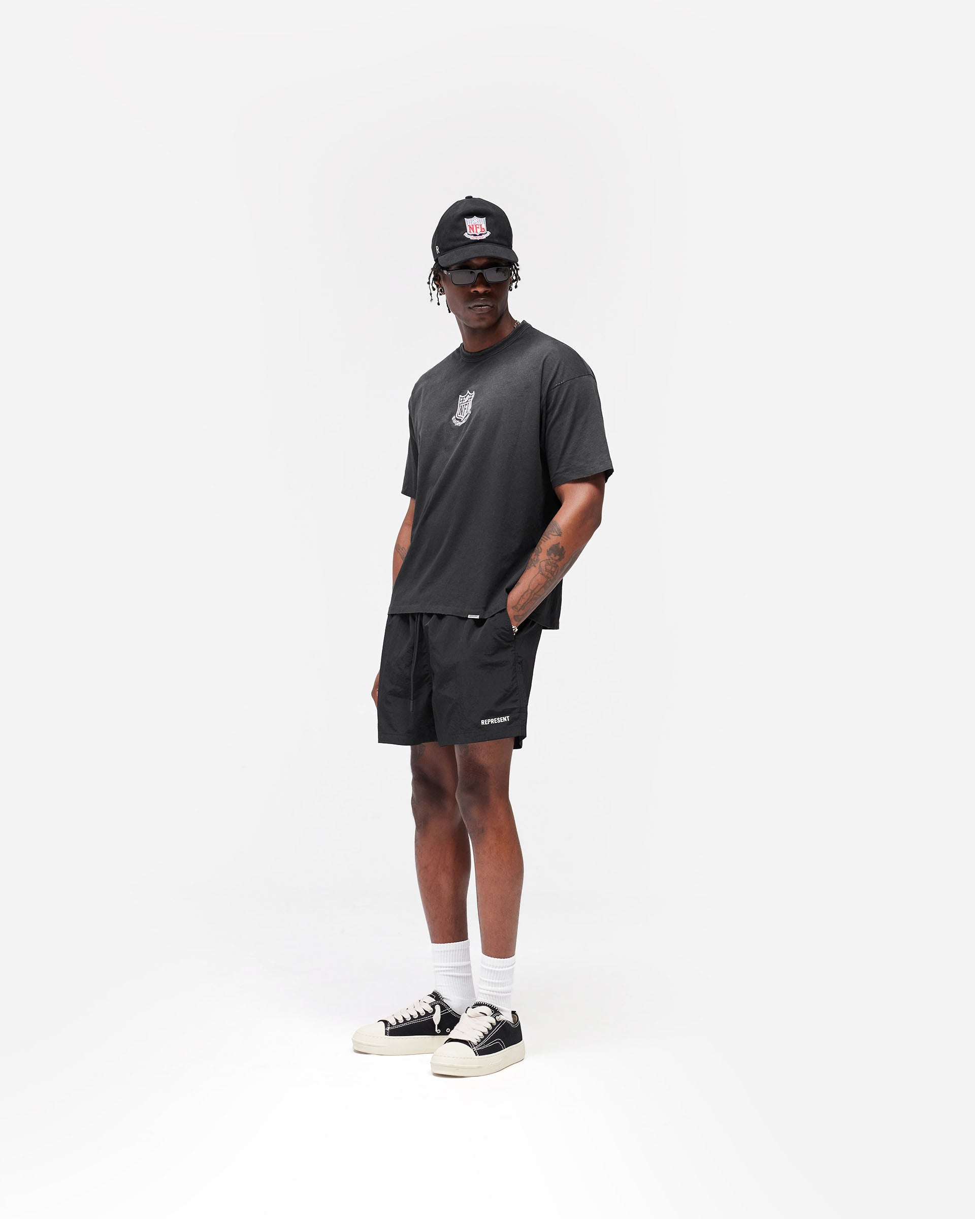 NFL Shield x Represent T-Shirt - Stained Black
