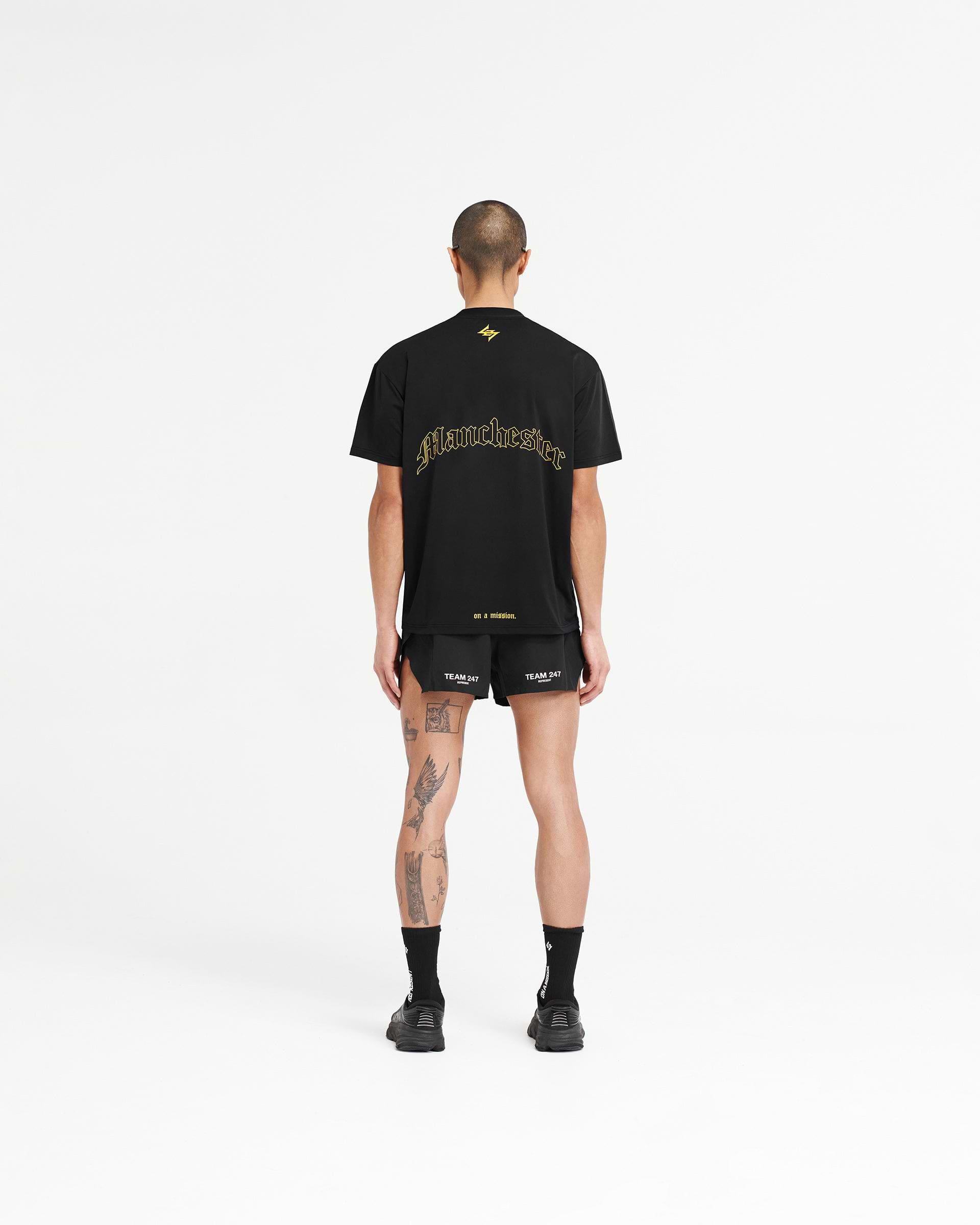 247 Manchester Marathon Oversized T-Shirt - Black