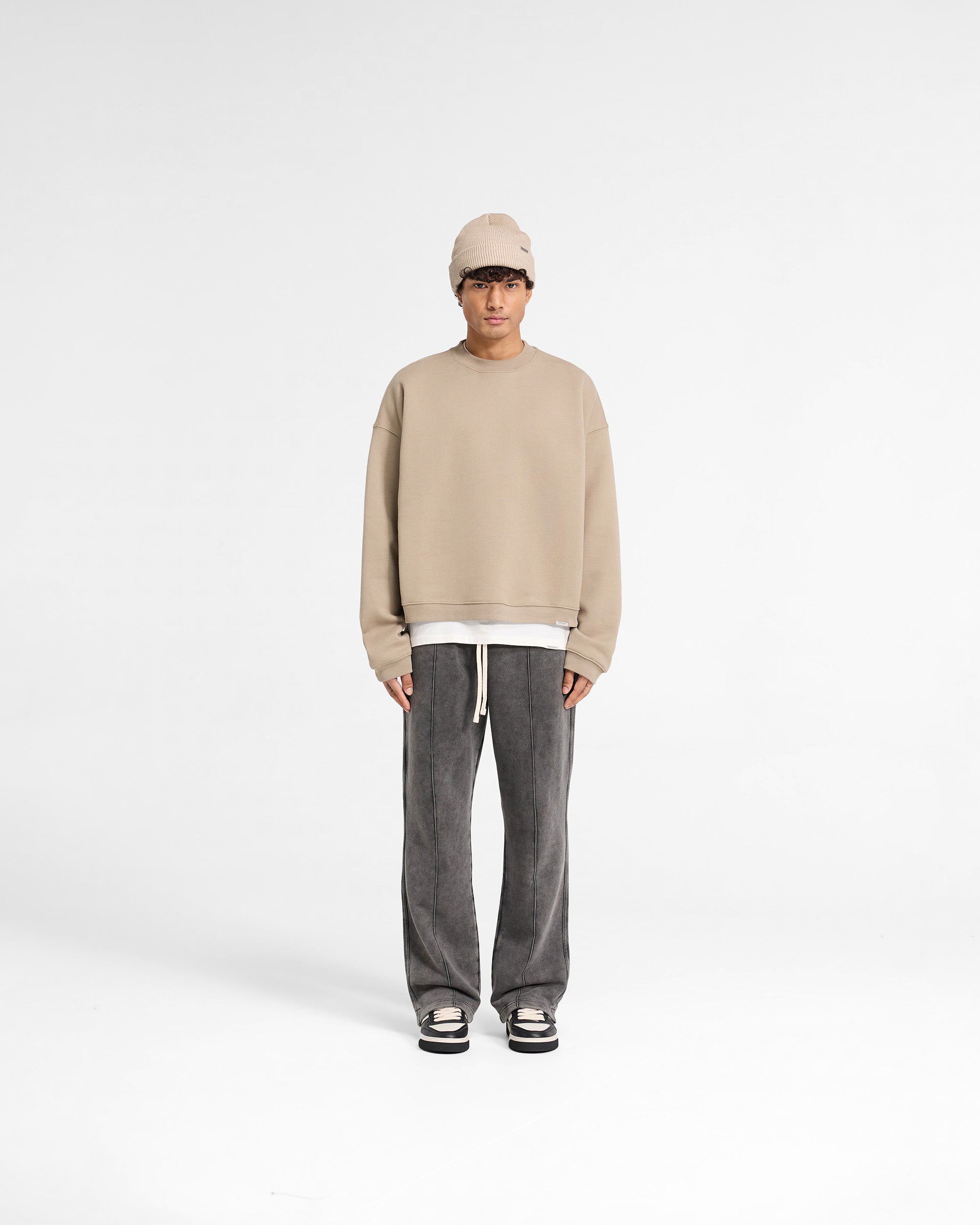 Initial Boxy Sweater - Dune