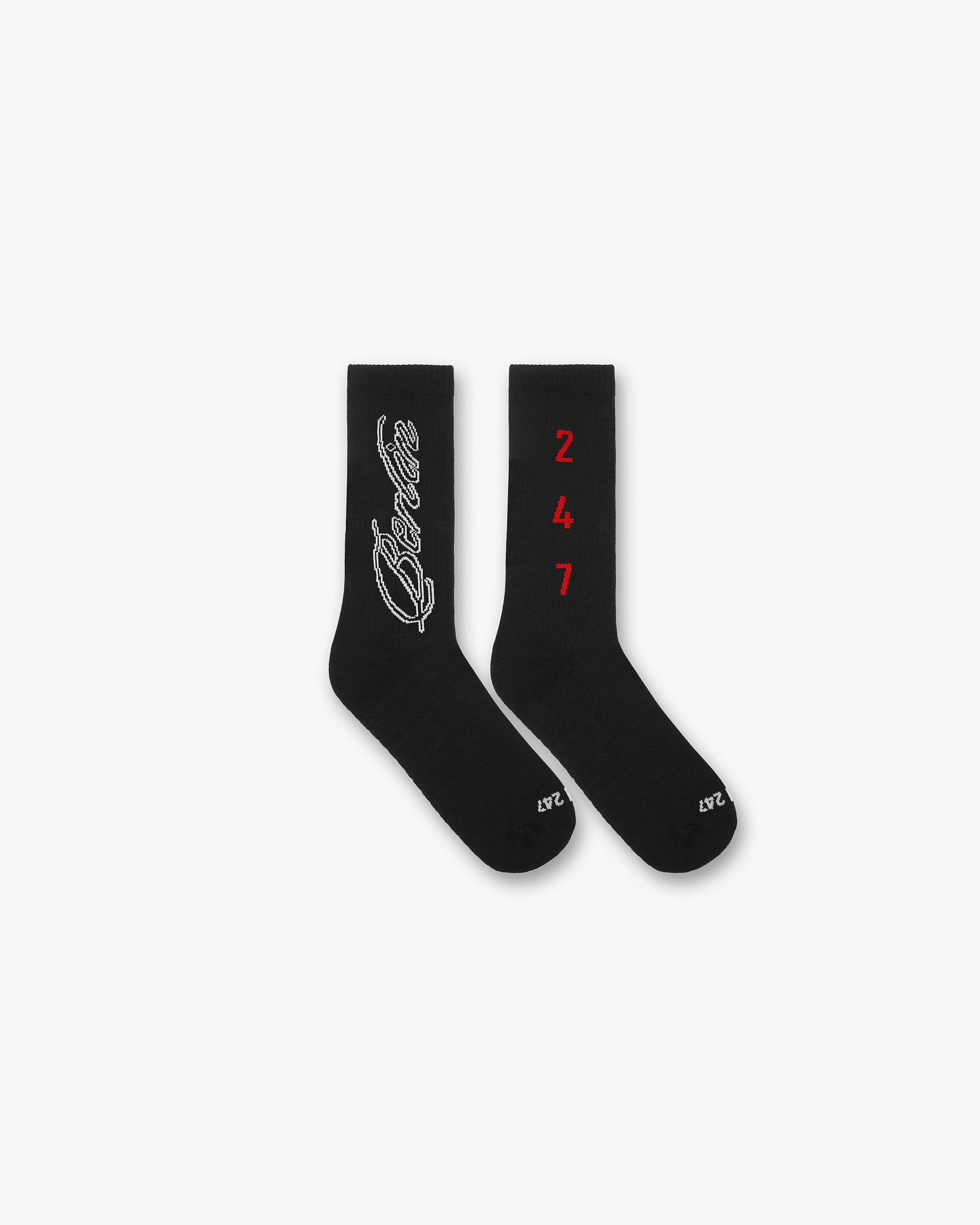 247 Berlin Socks - Jet Black