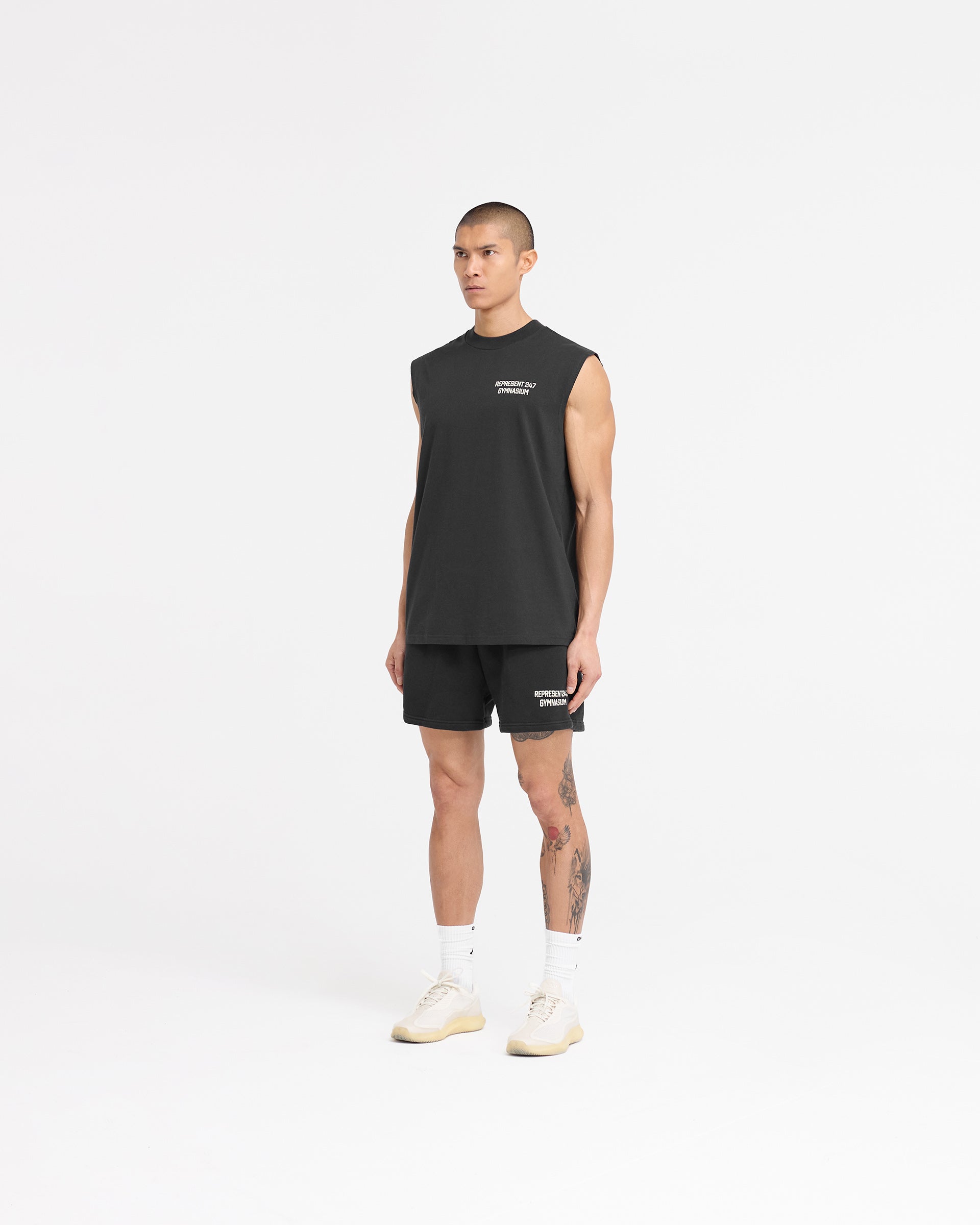 247 Gymnasium Tank - Off Black