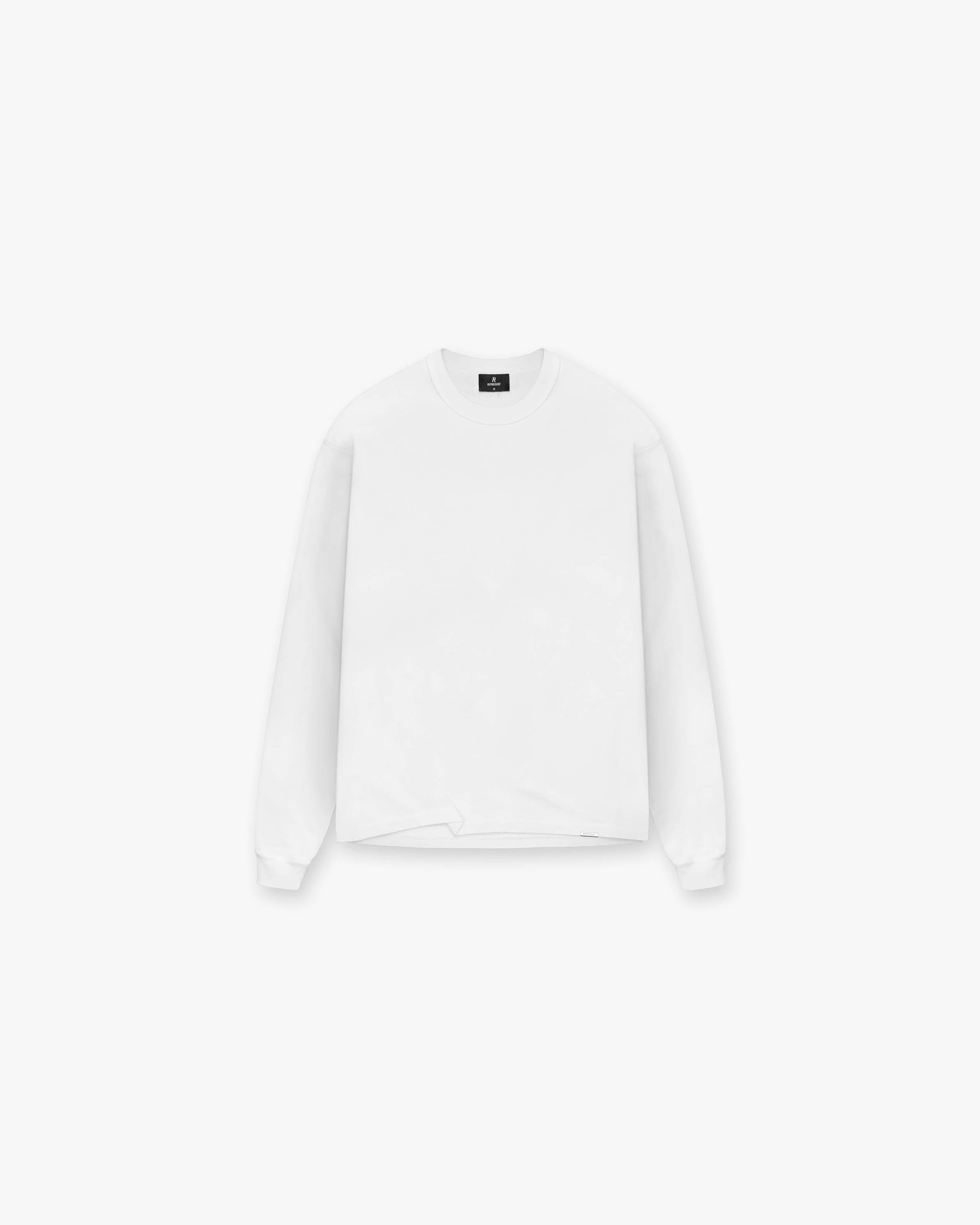 Long sleeve heavyweight outlet crew neck tee