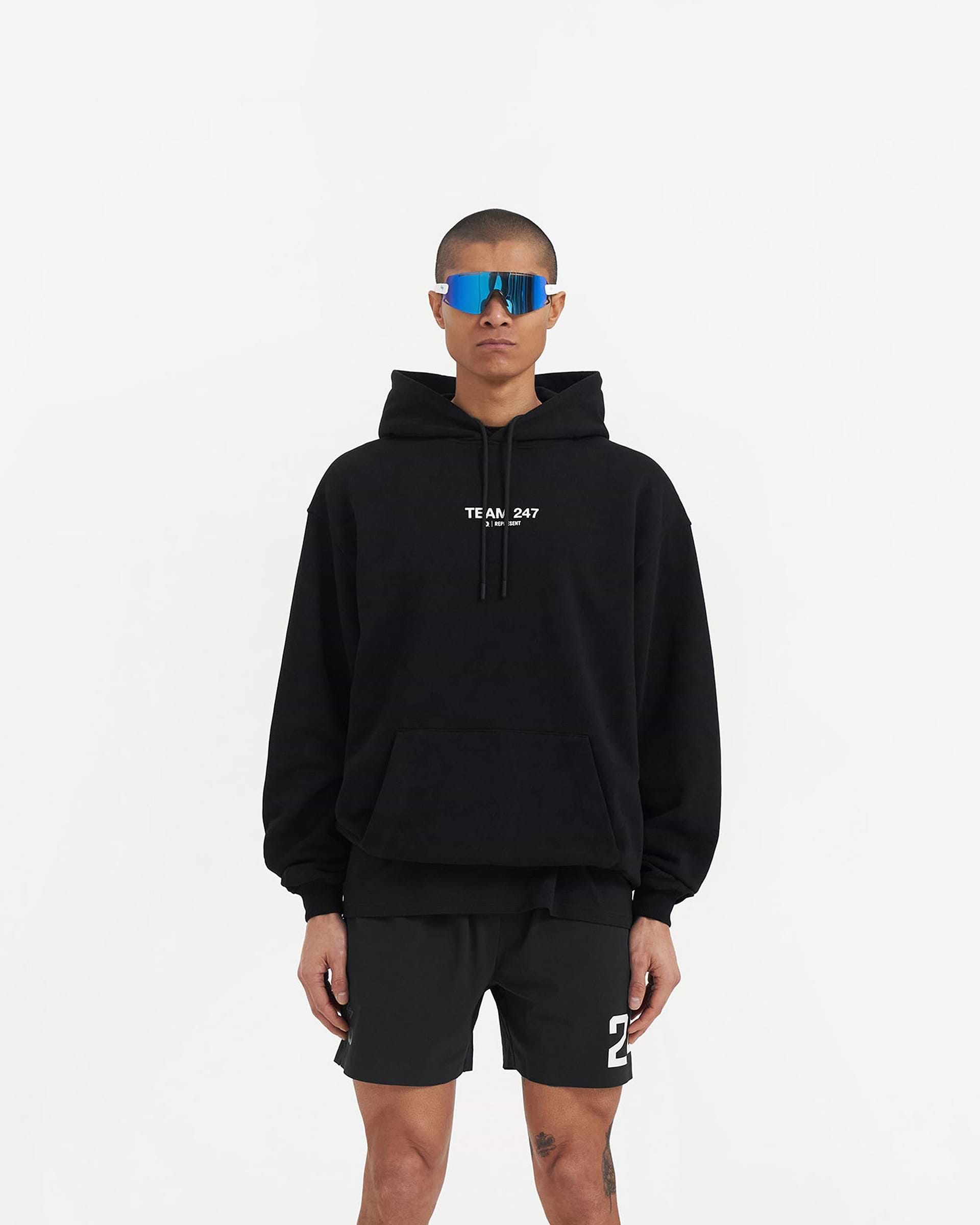 Team 247 Oversized Hoodie x Marchon - Black