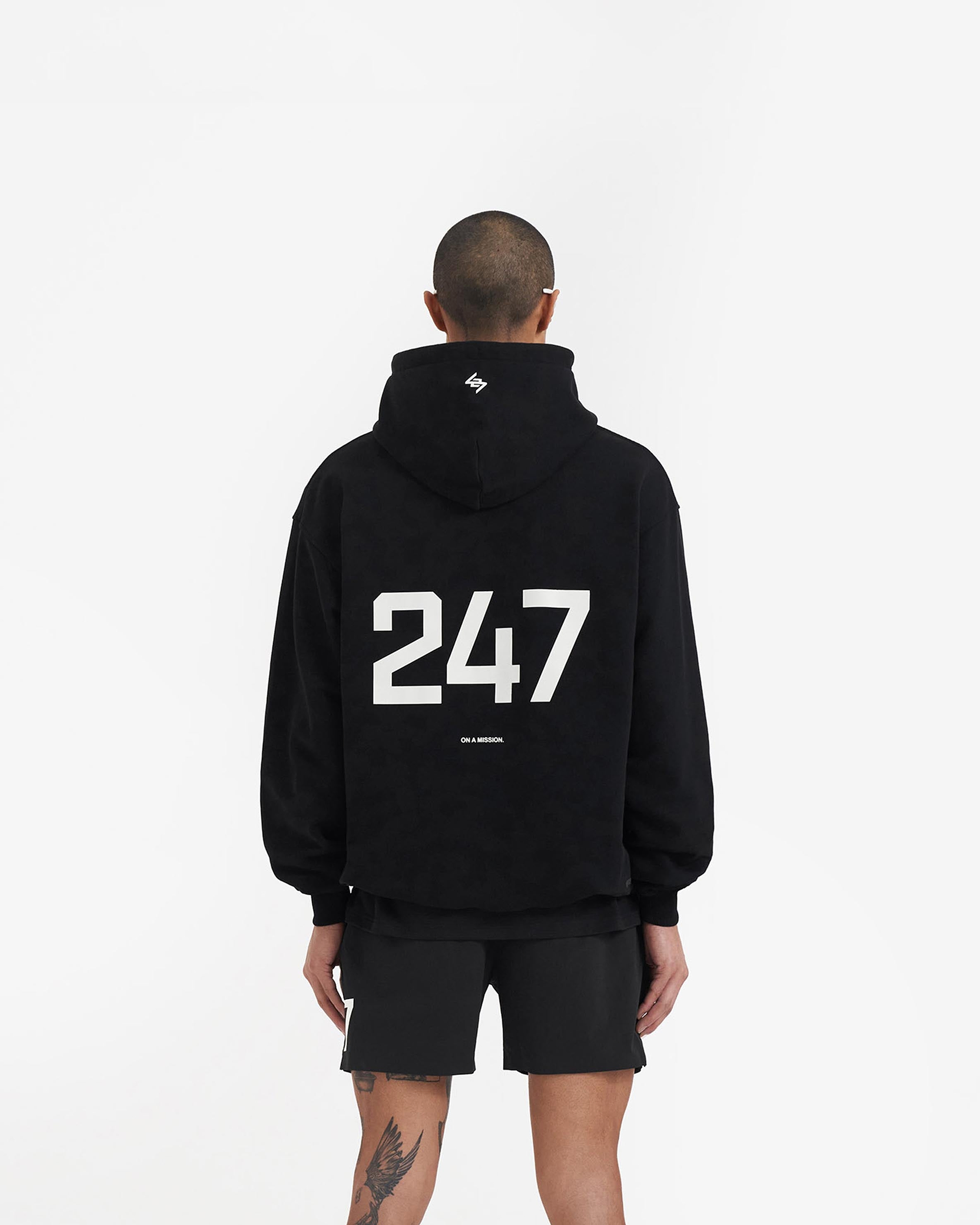 Team 247 Oversized Hoodie x Marchon - Black