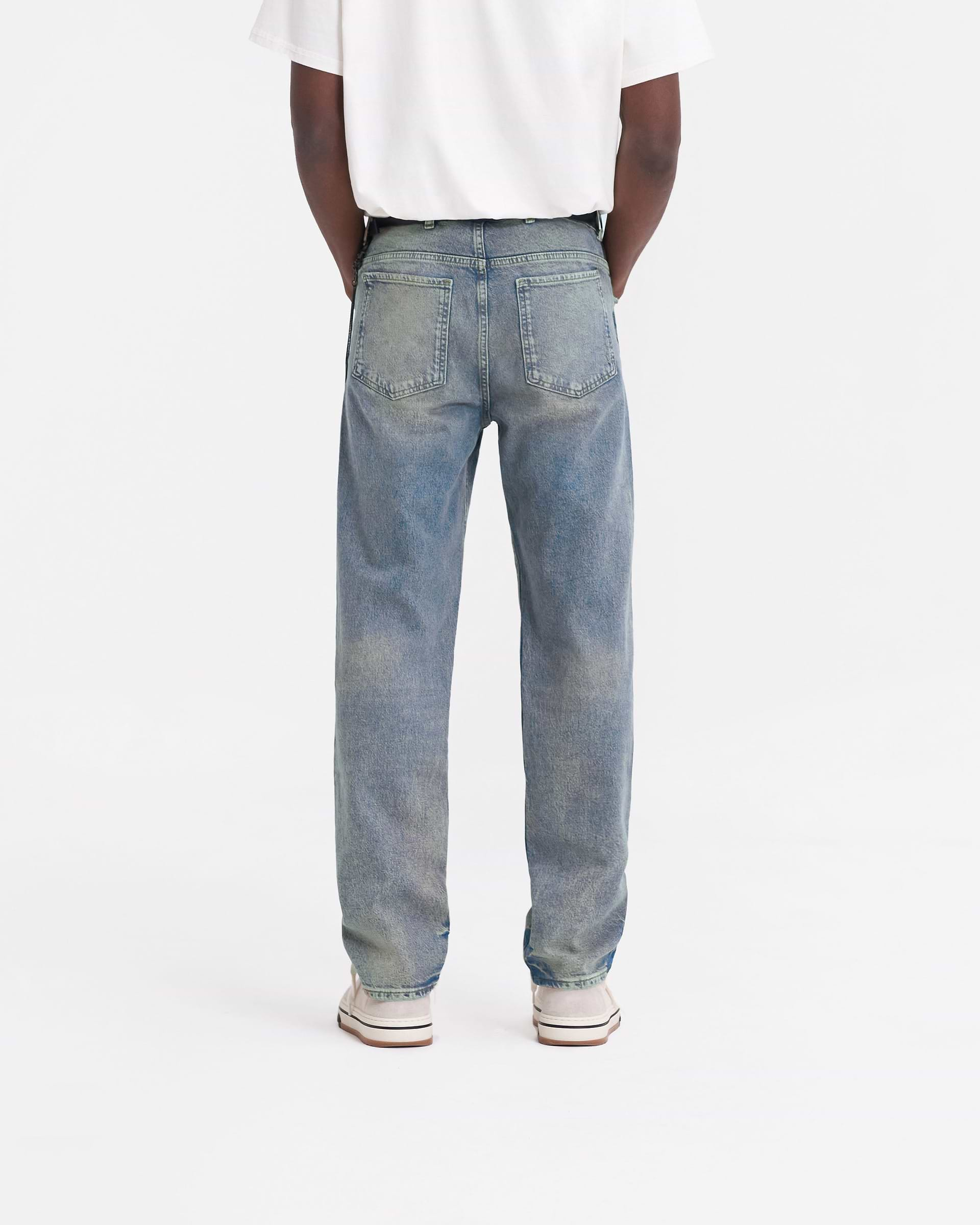 R2 Straight Leg Denim - Blue Cream