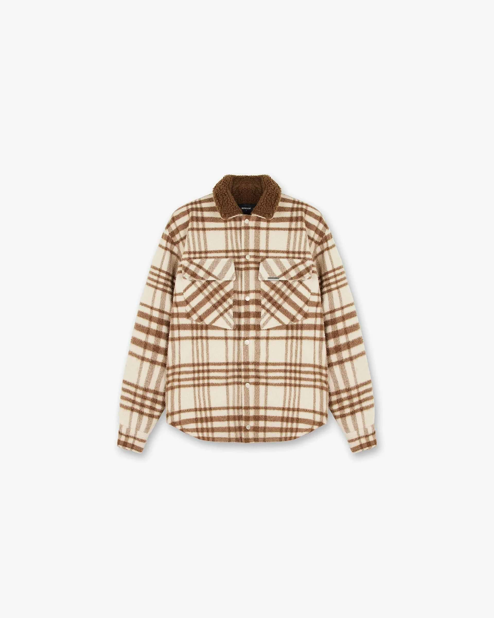 Sherpa Shirt - Brown Bone