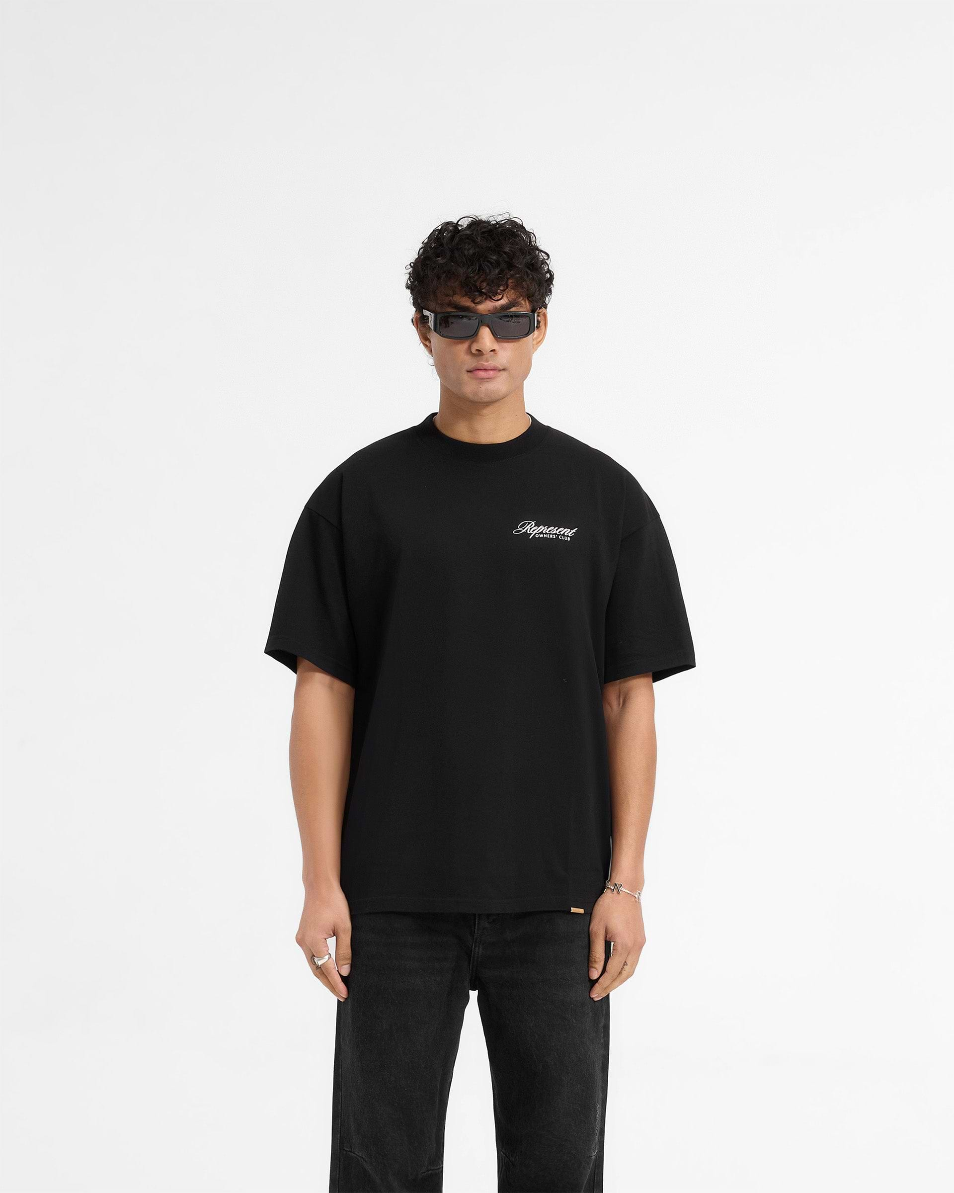 Represent X Harrods Bear Owners Club T-Shirt - Jet Black