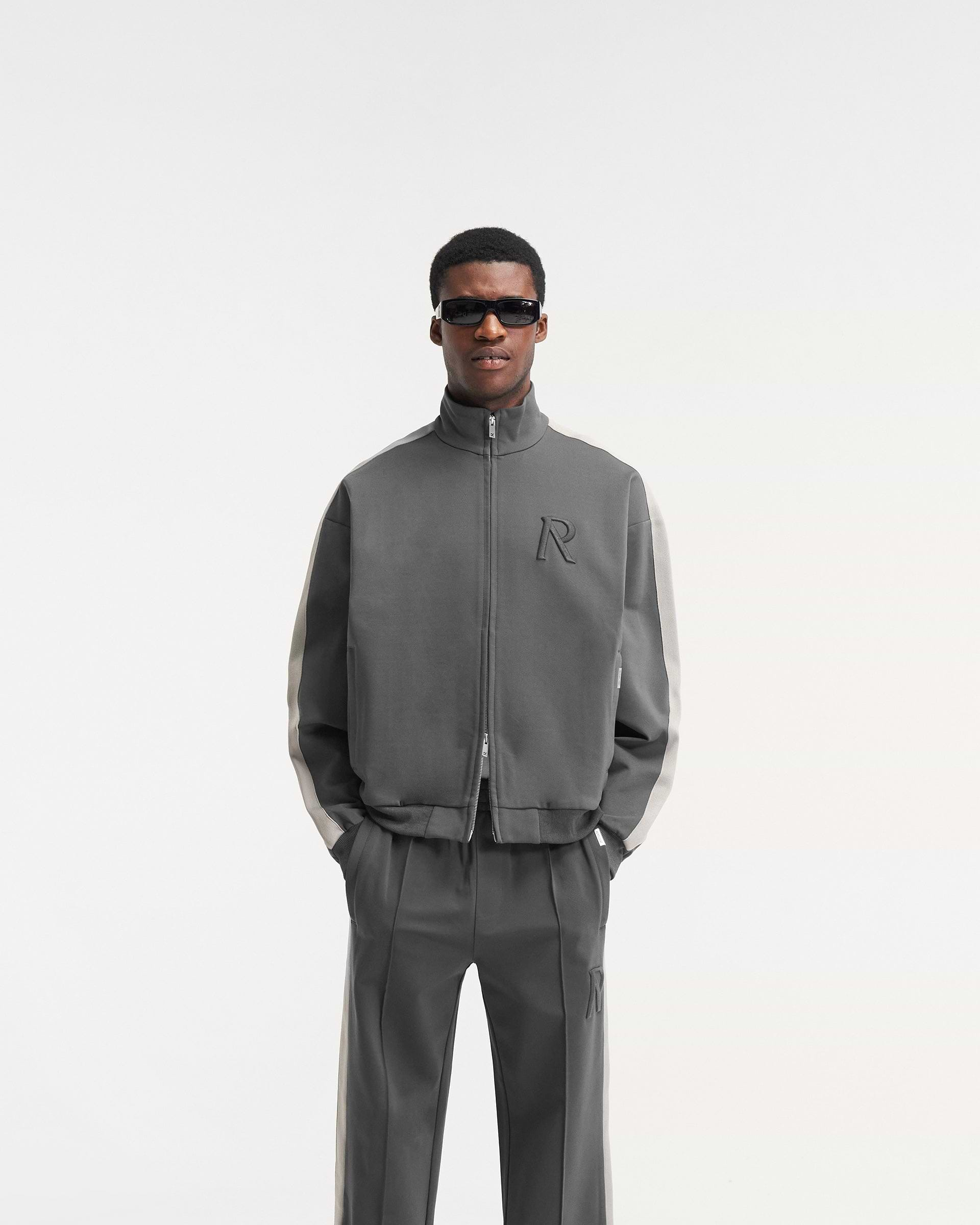 Initial Tracksuit Jacket - Grey