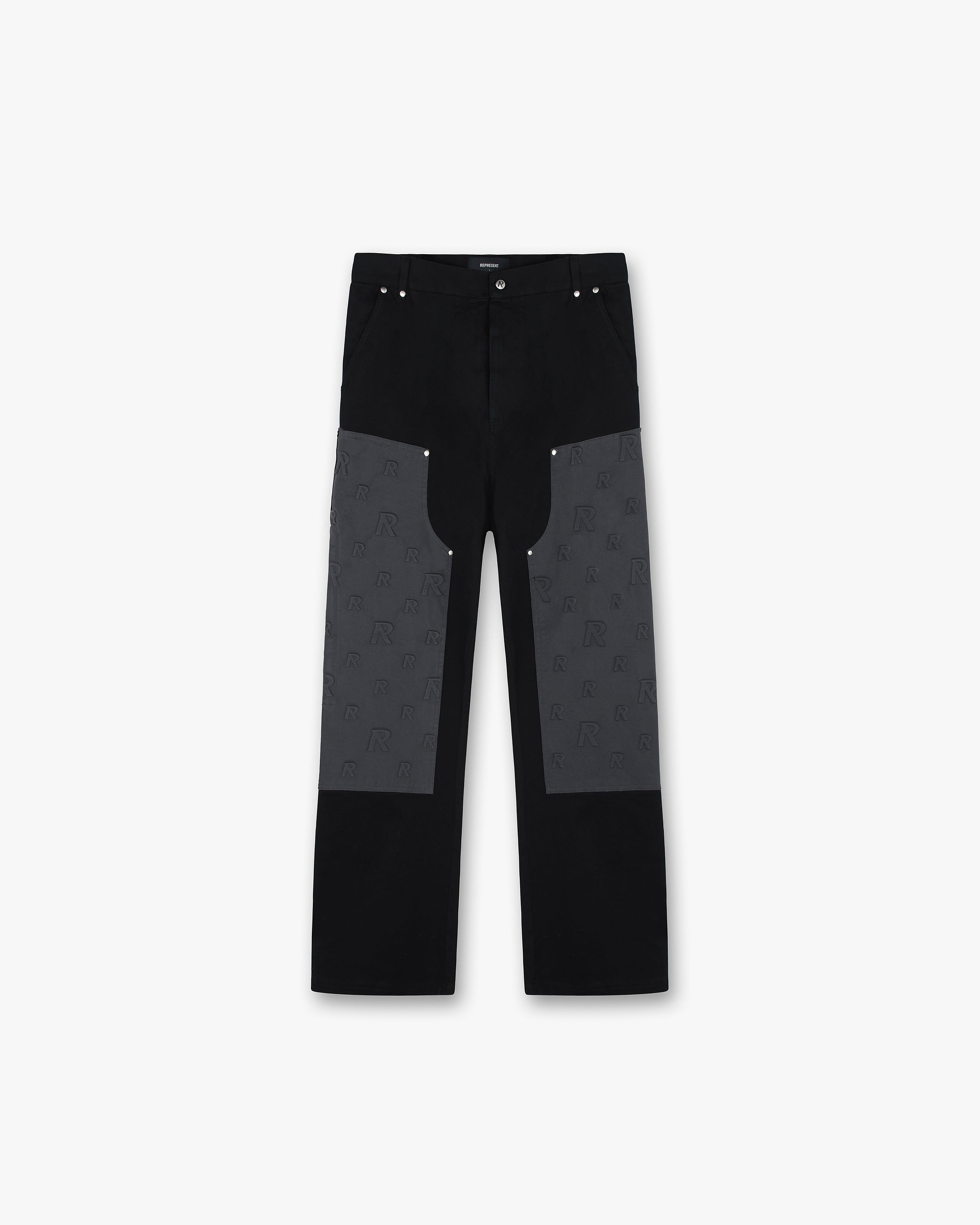 Embossed Utility Pants - Black Iron