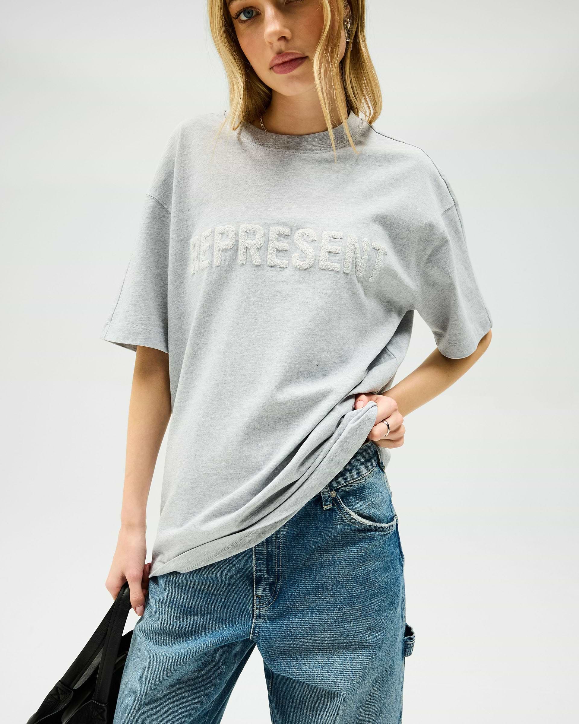 Owners Club Boyfriend T-Shirt - Grey Marl