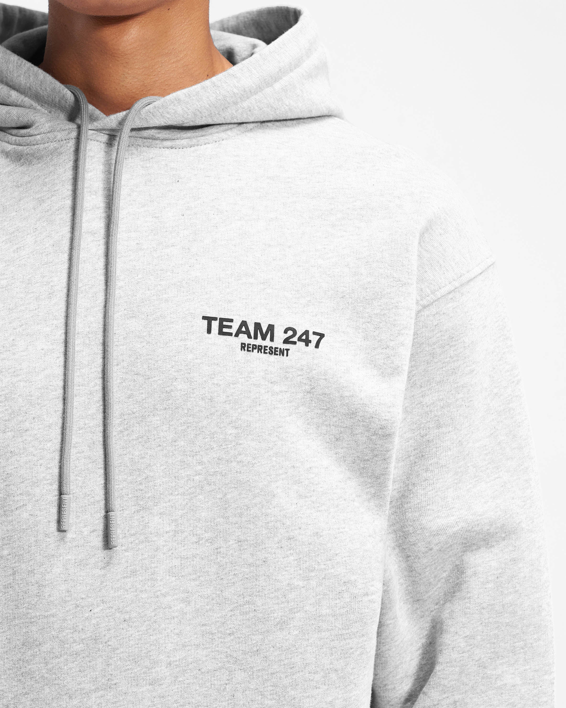 Team 247 Oversized Hoodie - Ash Grey