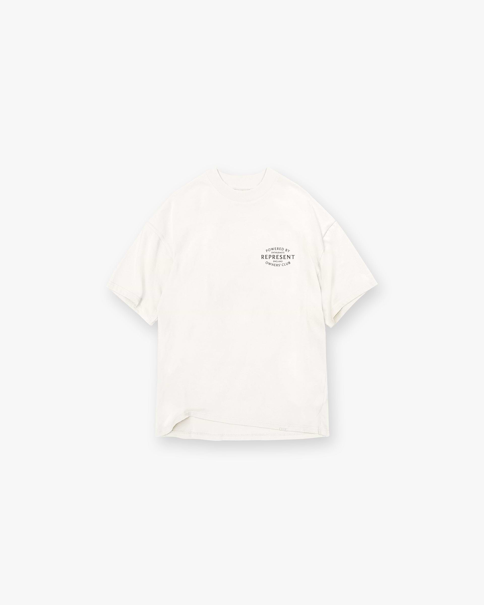 Represent Owners Club Stamp T-Shirt - Flat White