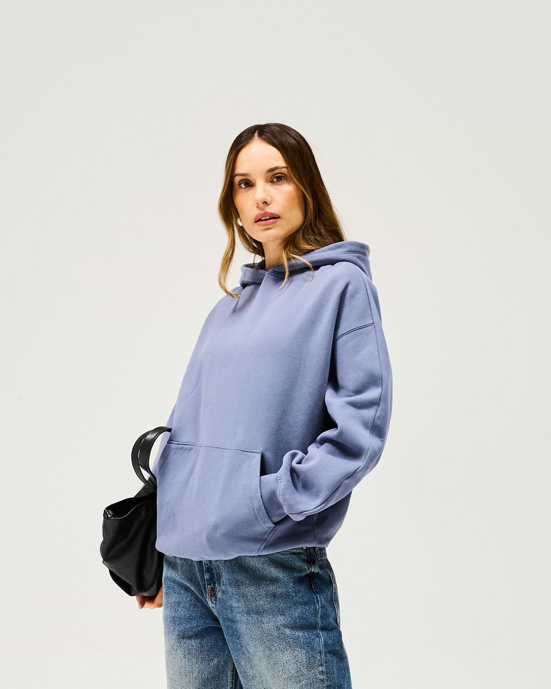 Owners Club Boyfriend Hoodie - Steel Blue