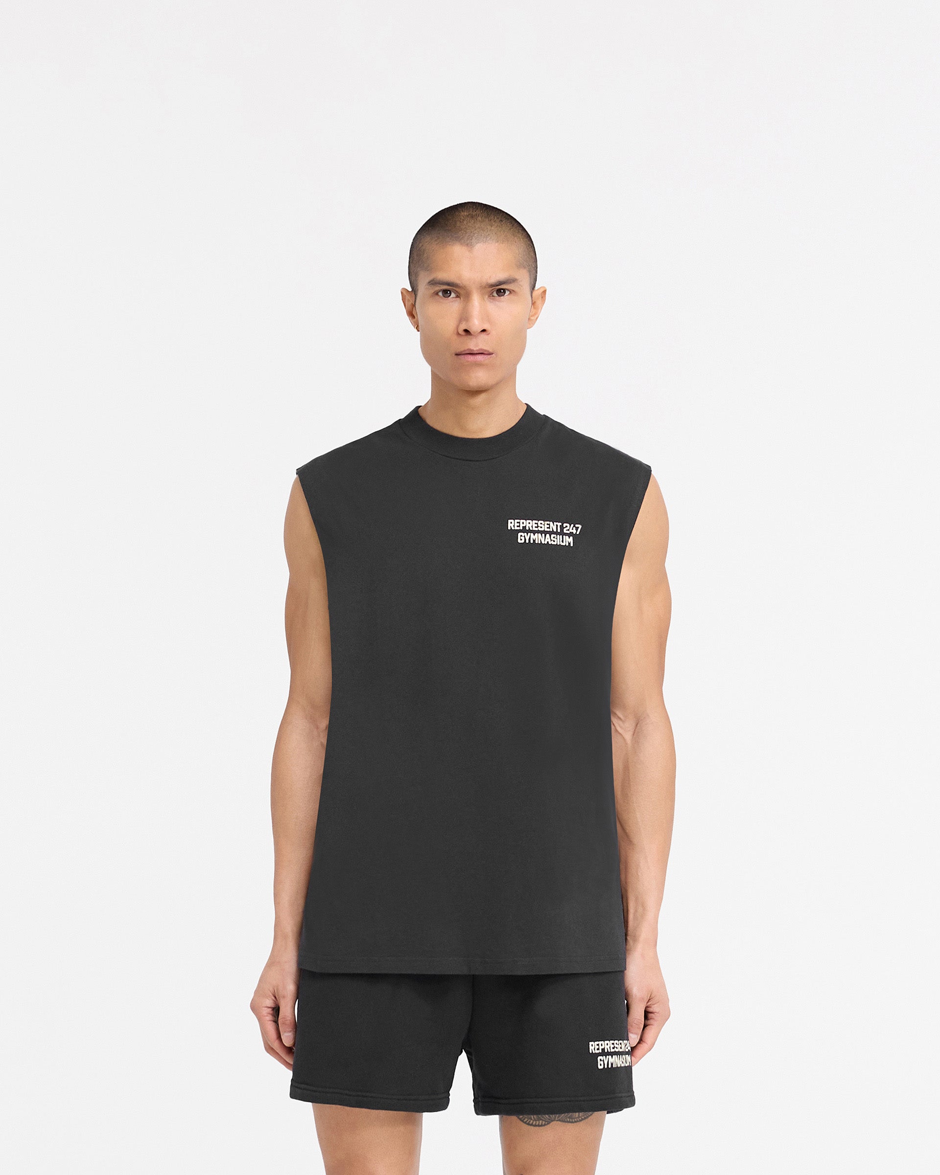 247 Gymnasium Tank - Off Black