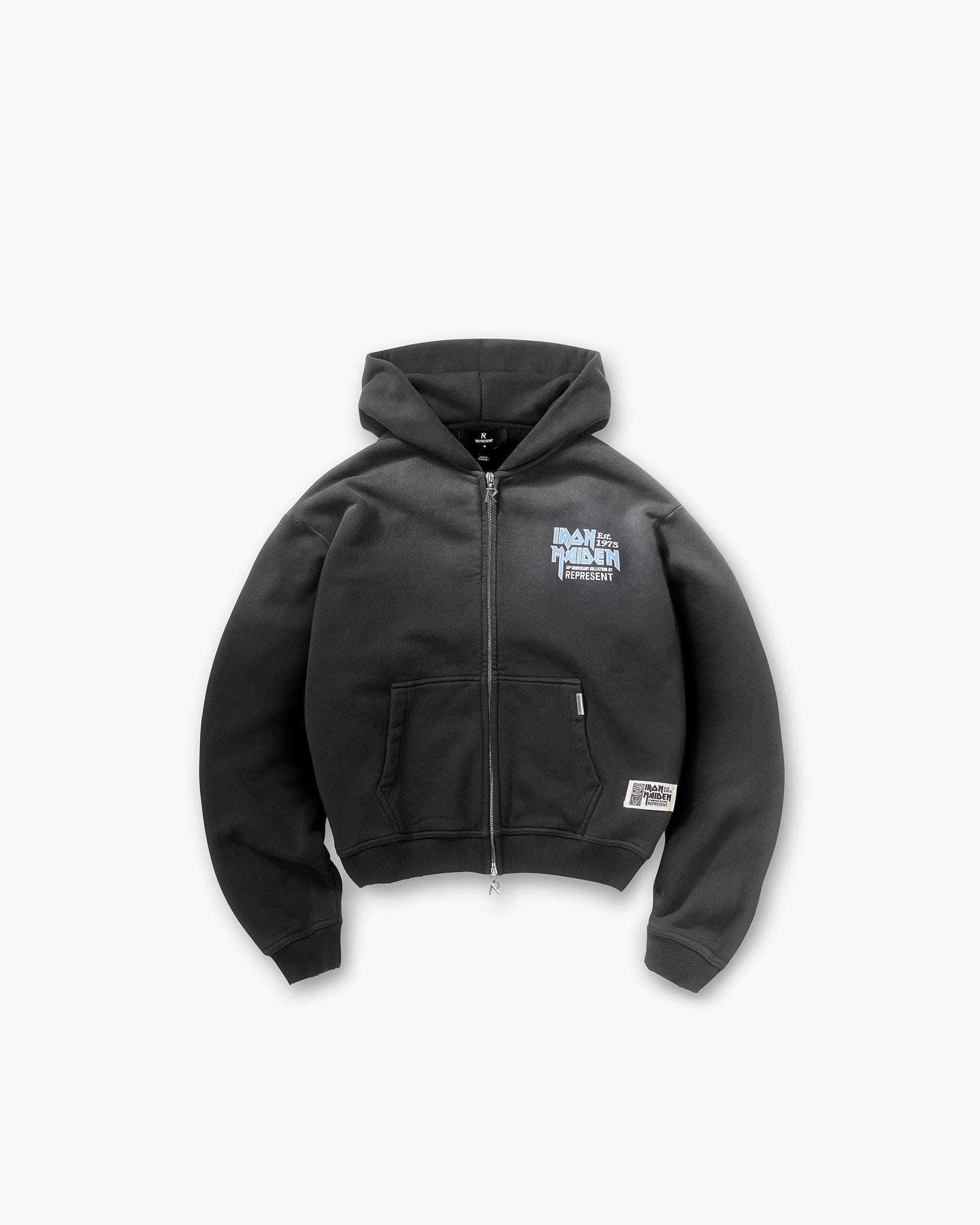 Represent X Iron Maiden Anniversary Zip up Hoodie | REPRESENT