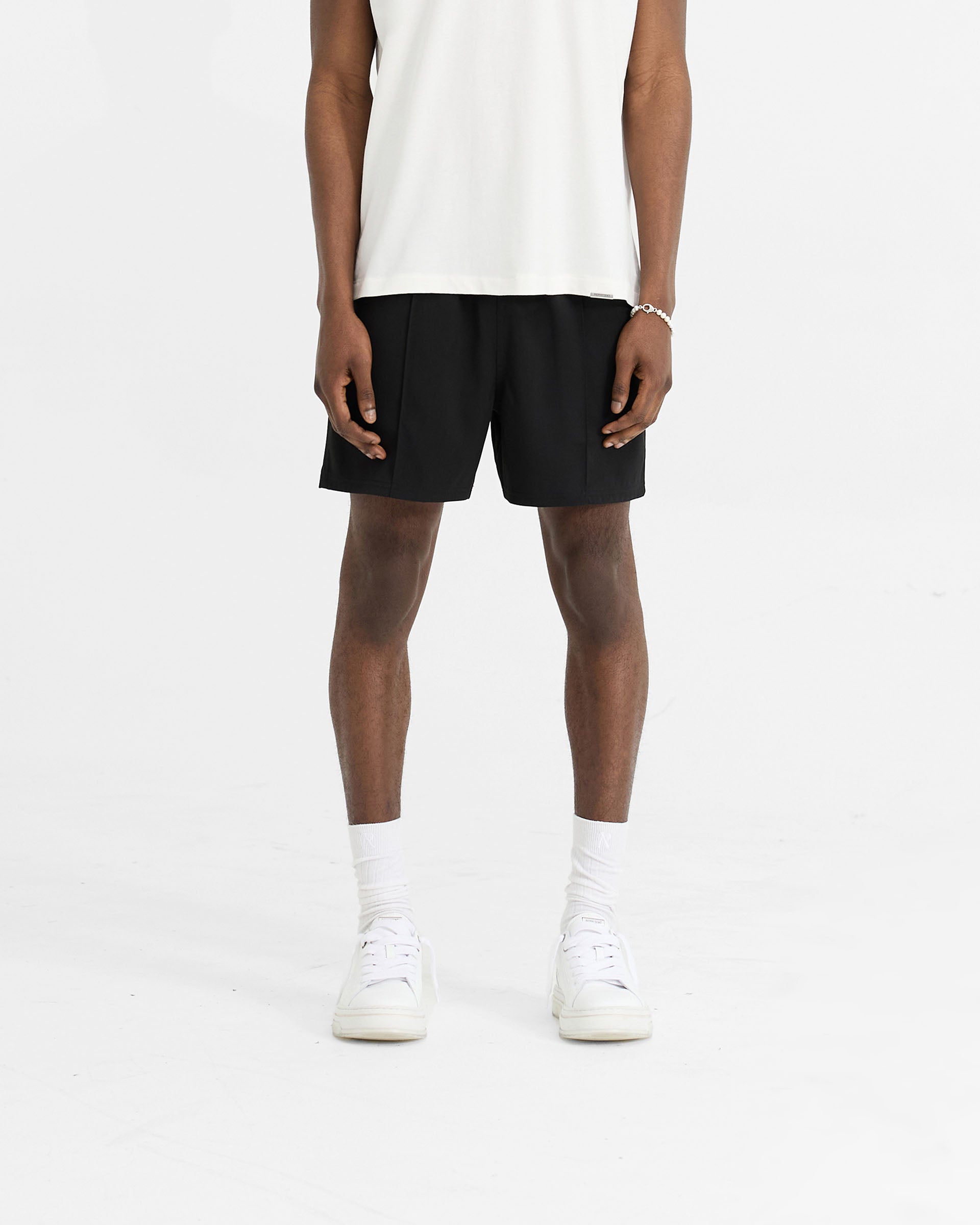 Initial Track Short - Black