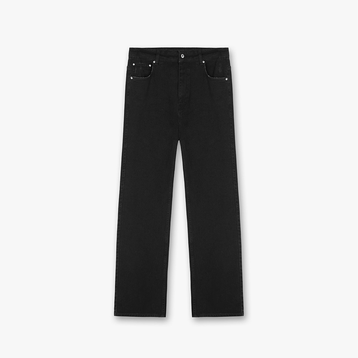 Jet Black Baggy Jeans | R3 Denim | REPRESENT CLO