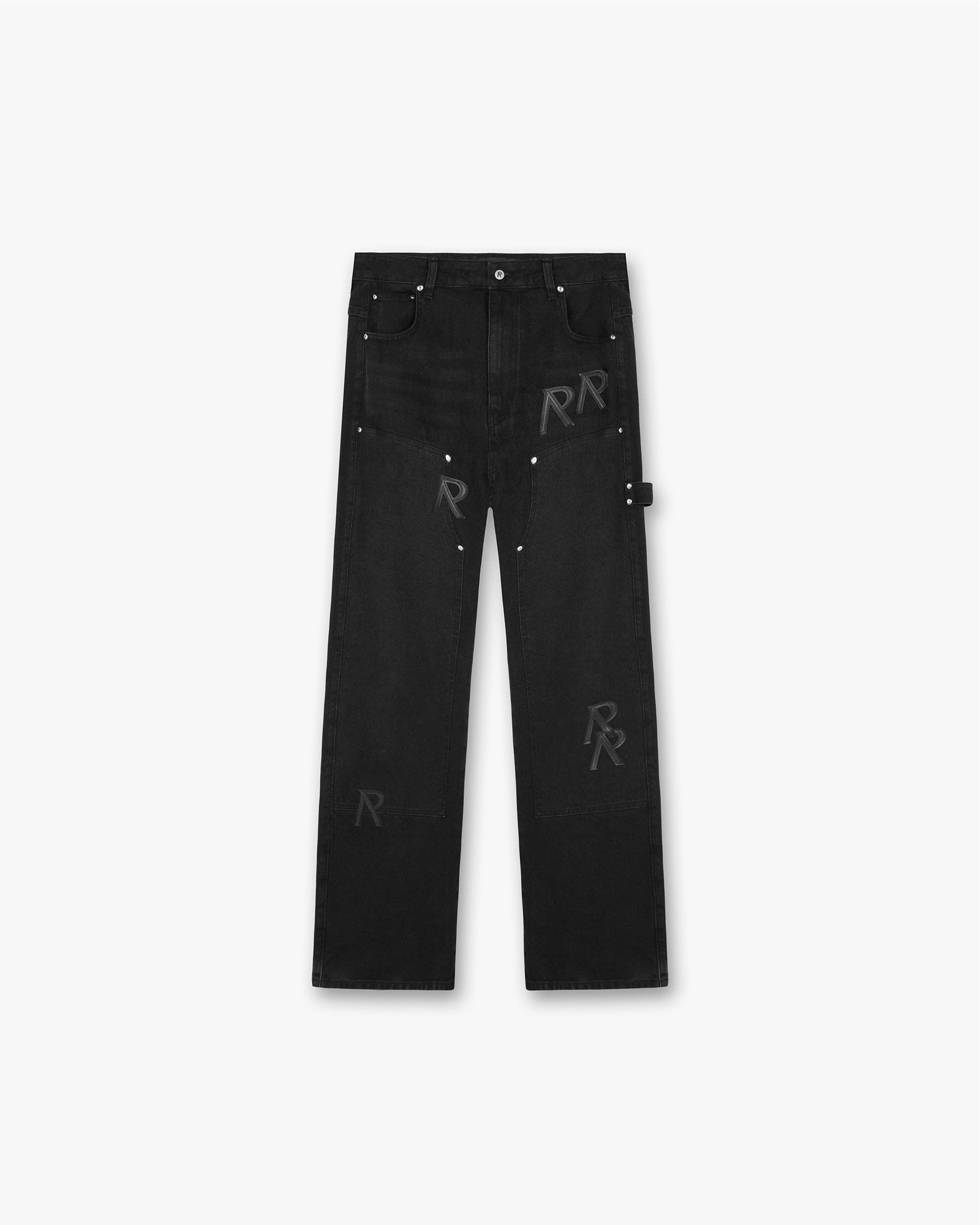 R3 Initial Carpenter Denim - Off Black