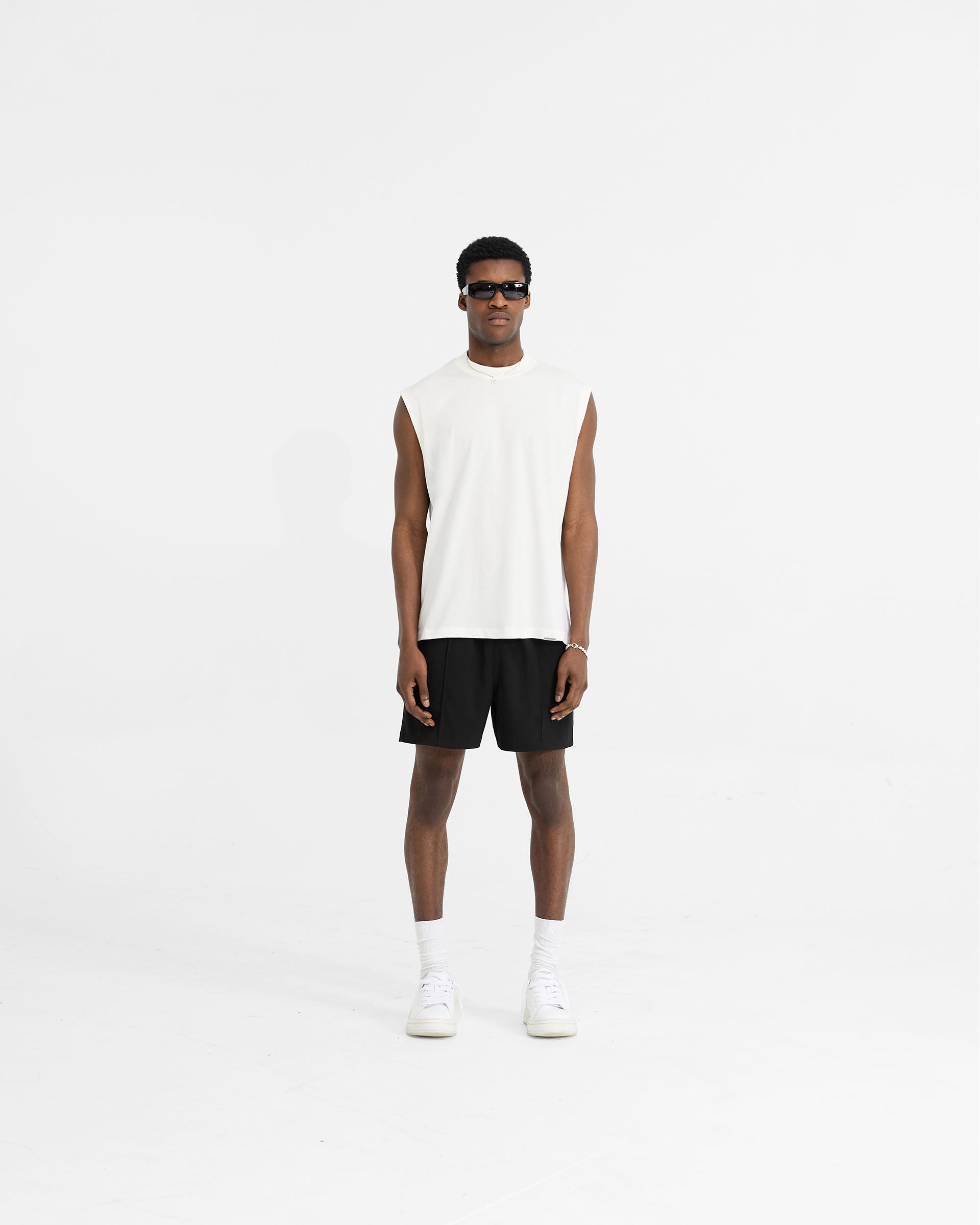 Initial Track Short - Black