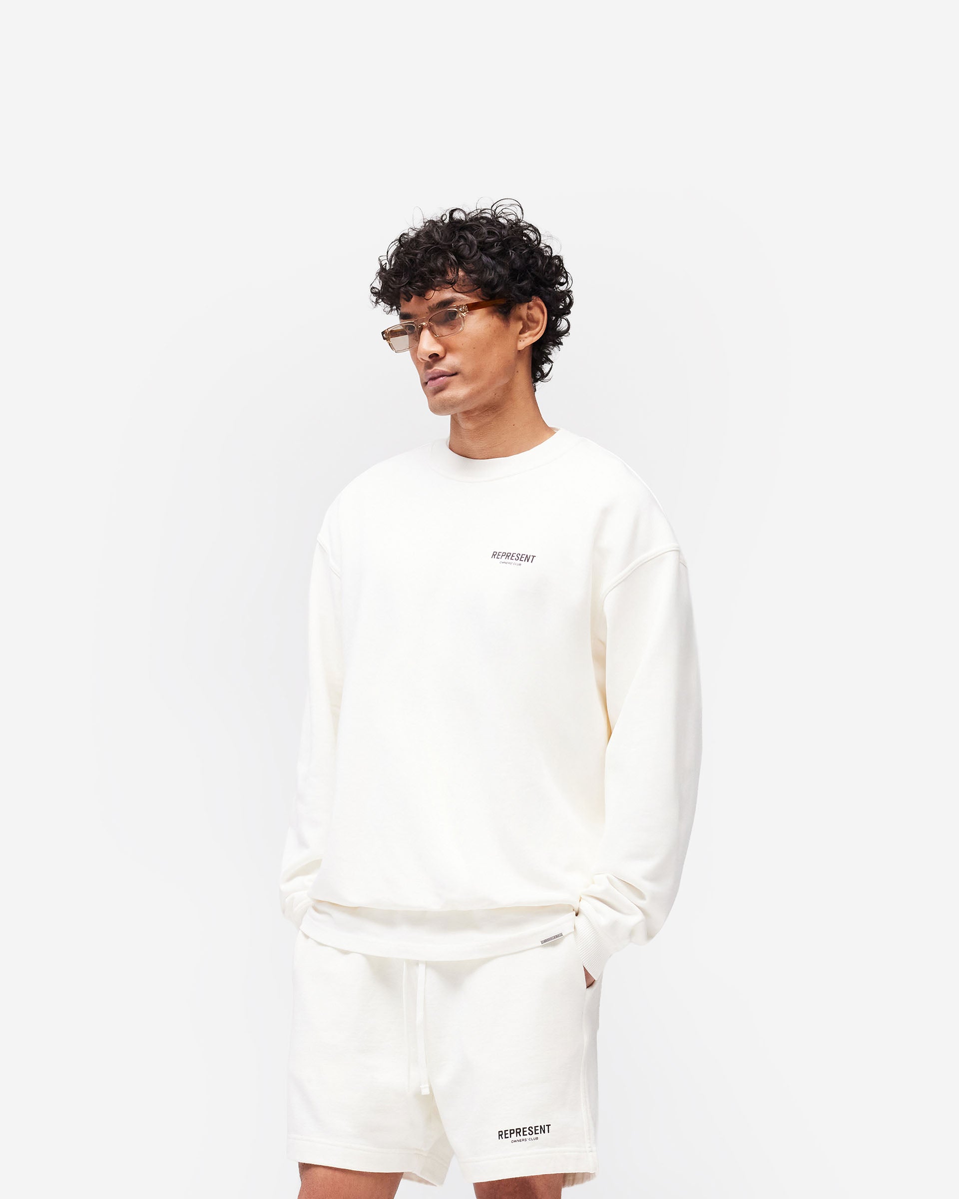Represent Owners Club Sweater - Flat White