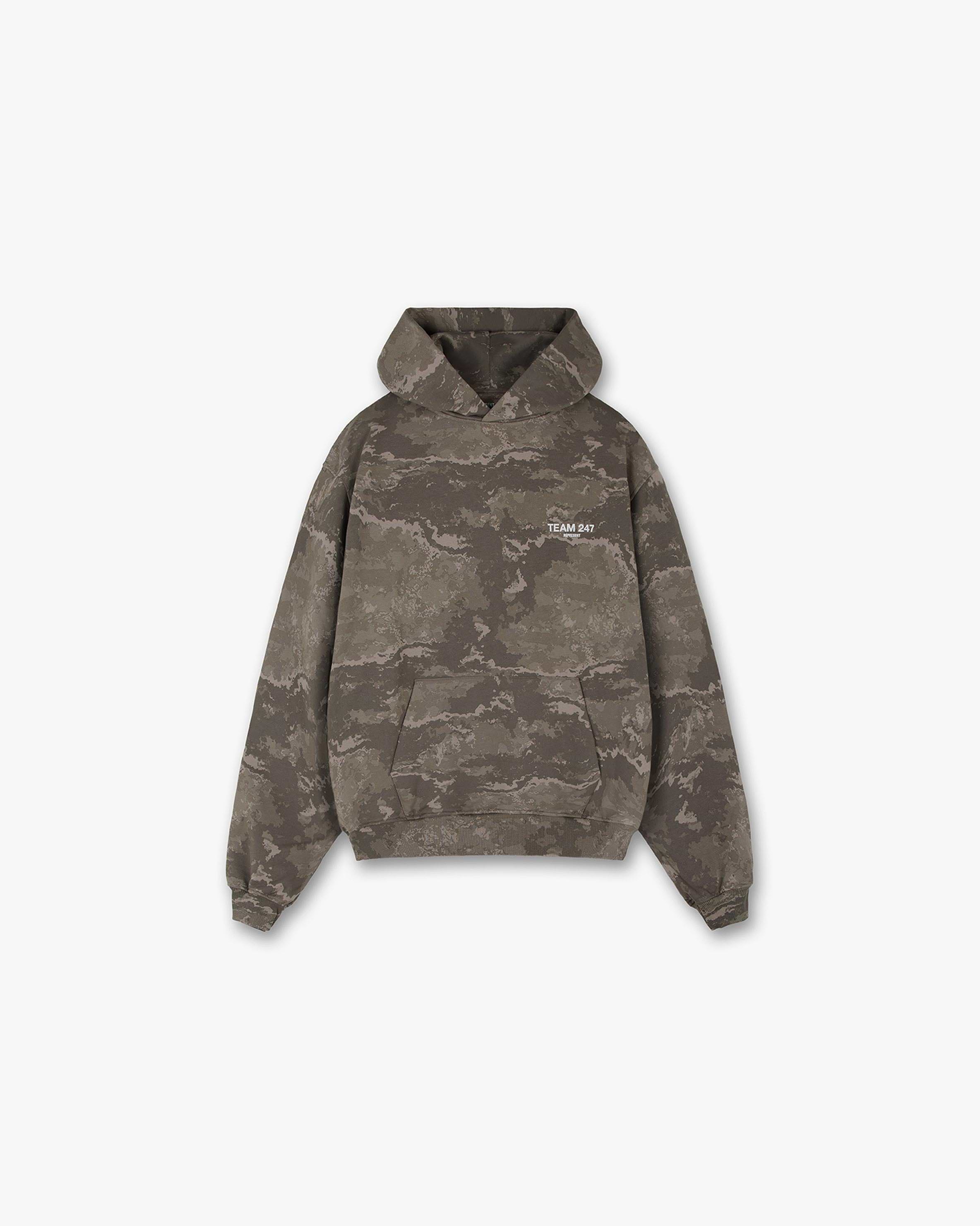 Taupe Camo Gym Hoodie 247 REPRESENT CLO