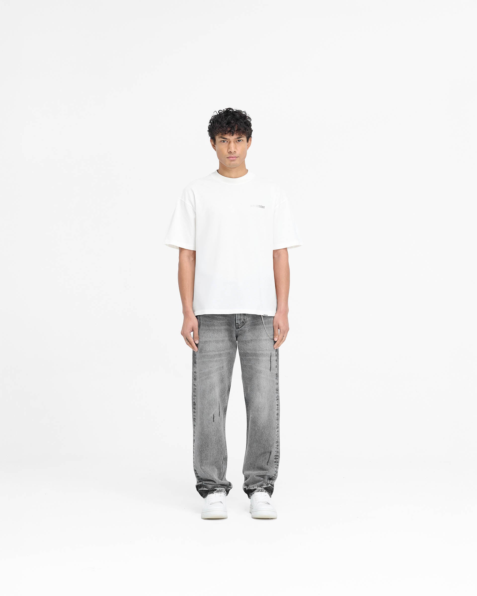 Block Logo T-Shirt - Flat White