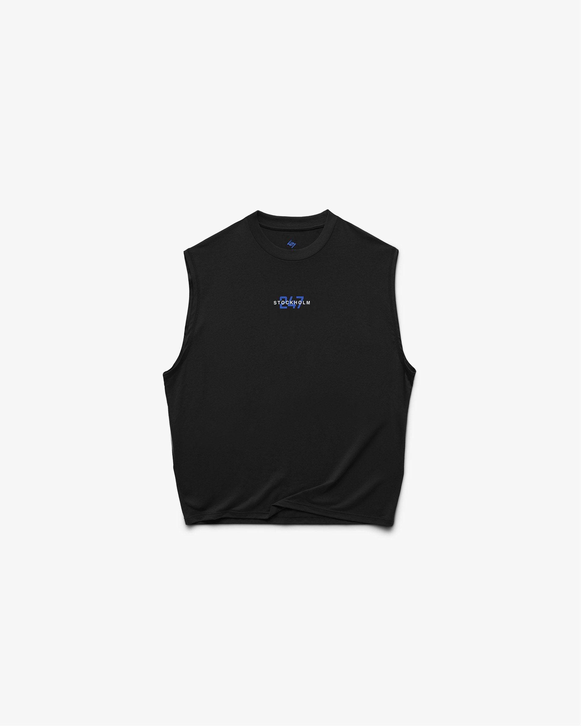 247 Stockholm Oversized Tank Jet Black | Performance Tank | REPRESENT